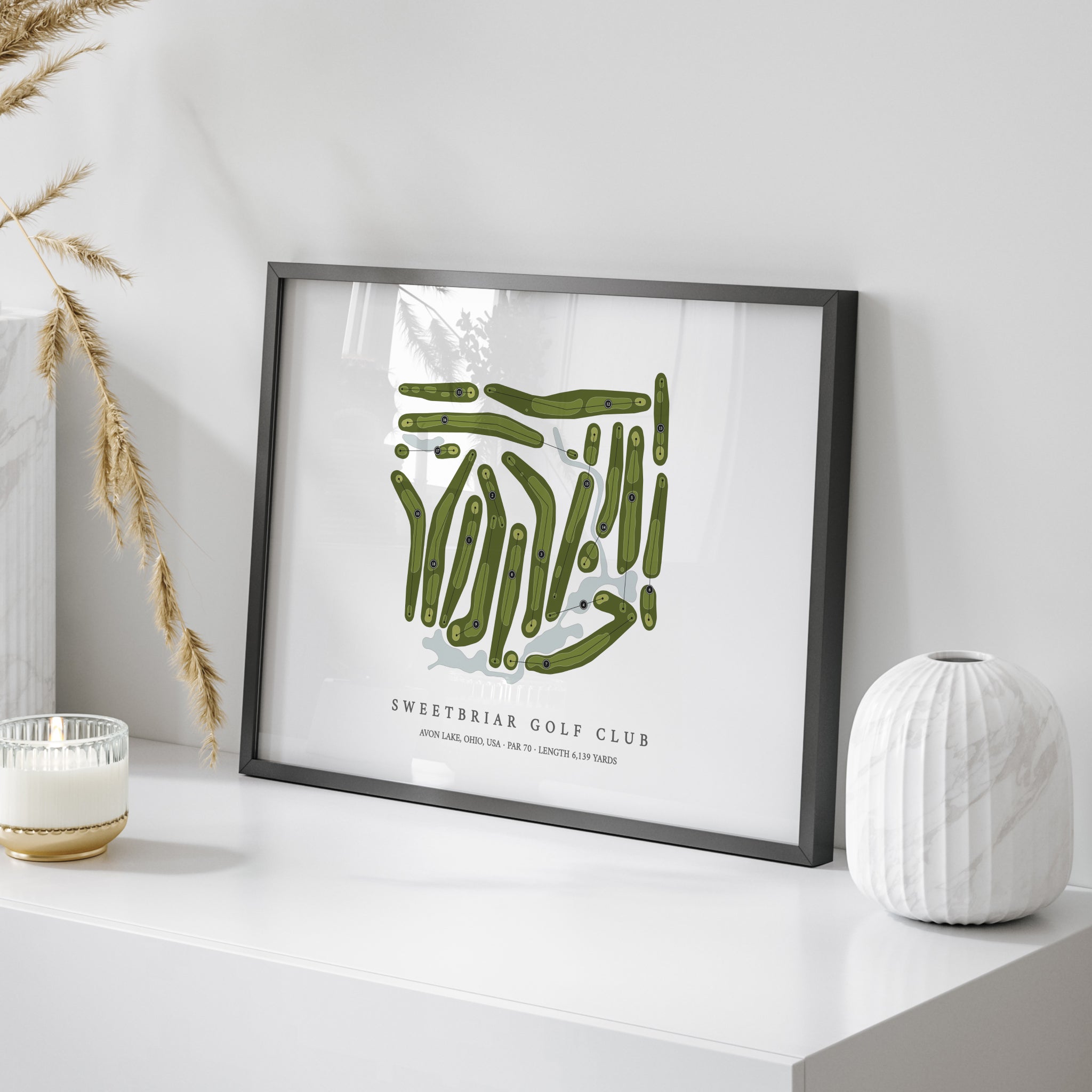 Sweetbriar Golf Club | Golf Course Map | On+Table