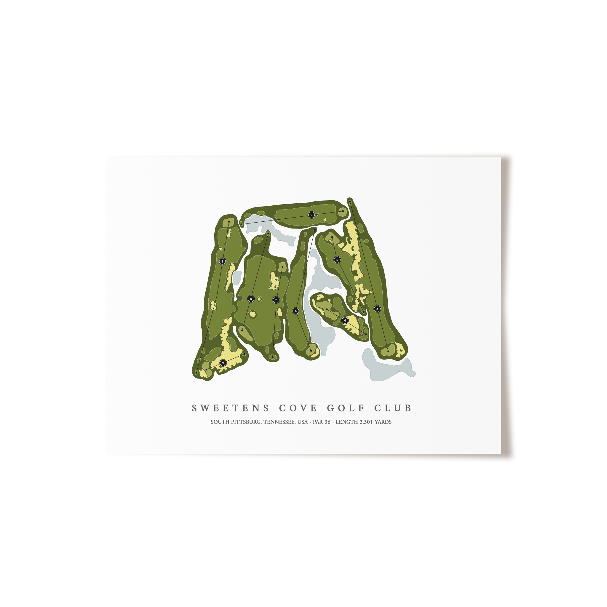 Sweetens Cove Golf Club | Golf Course Print | Unframed