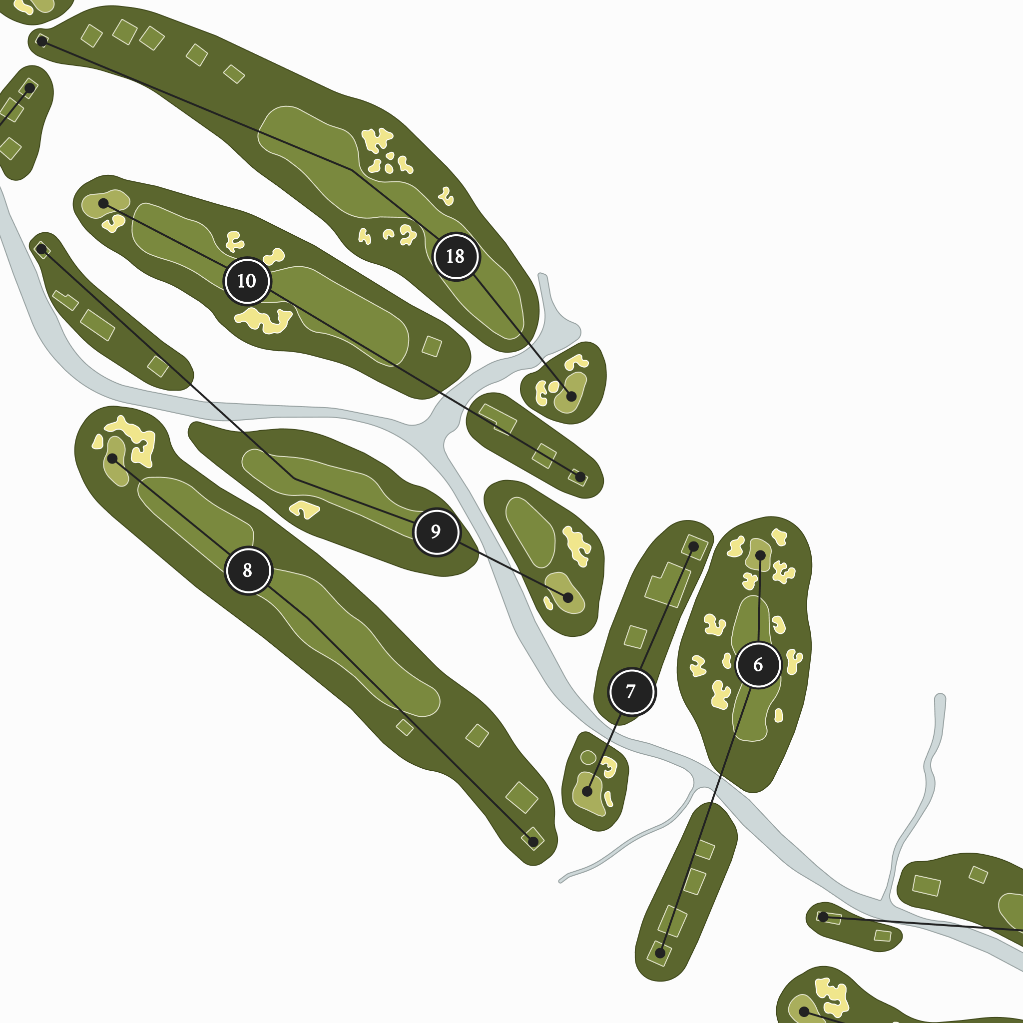 TPC Craig Ranch | Golf Course Map | Close Up