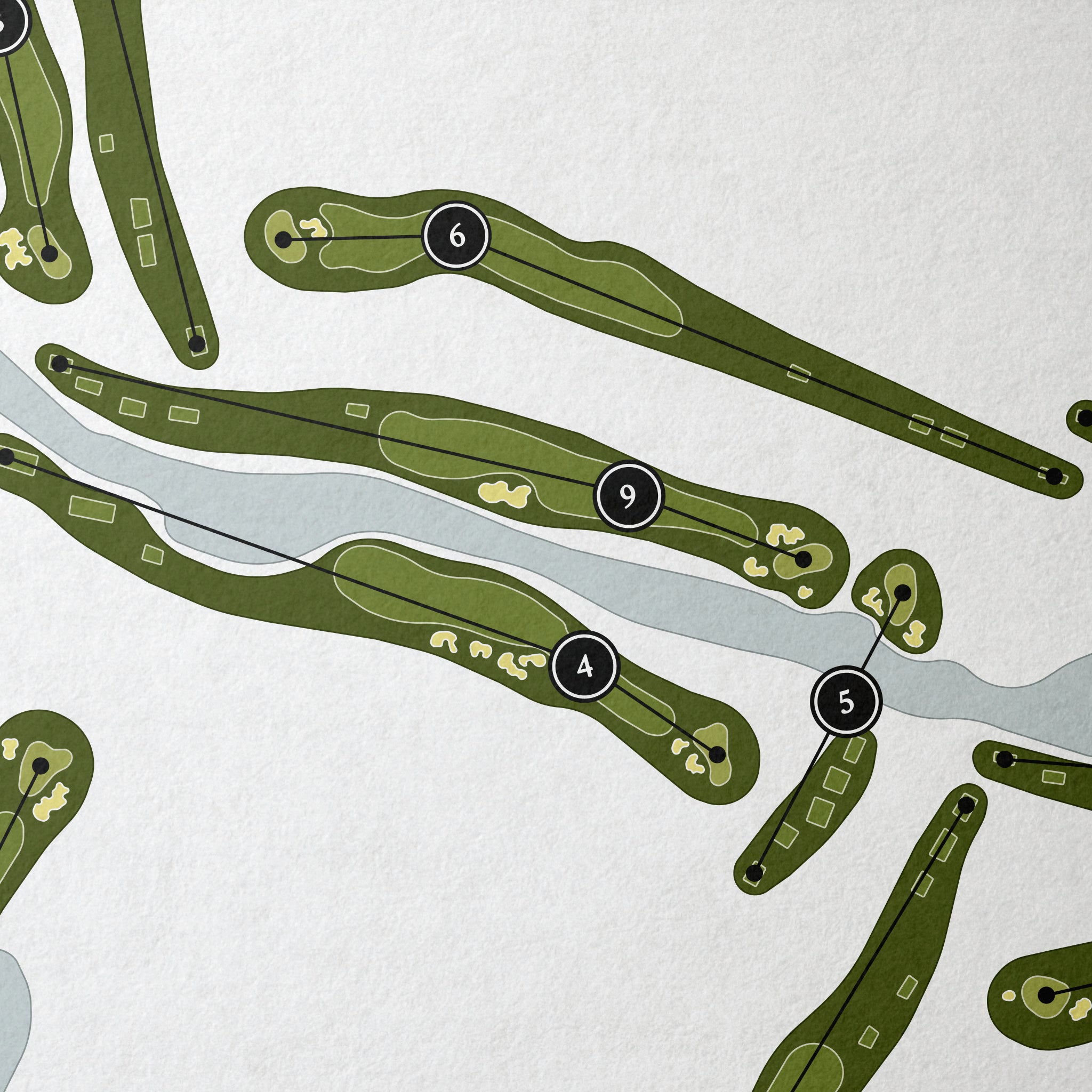 TPC Las Colinas | Golf Course Map | Close Up