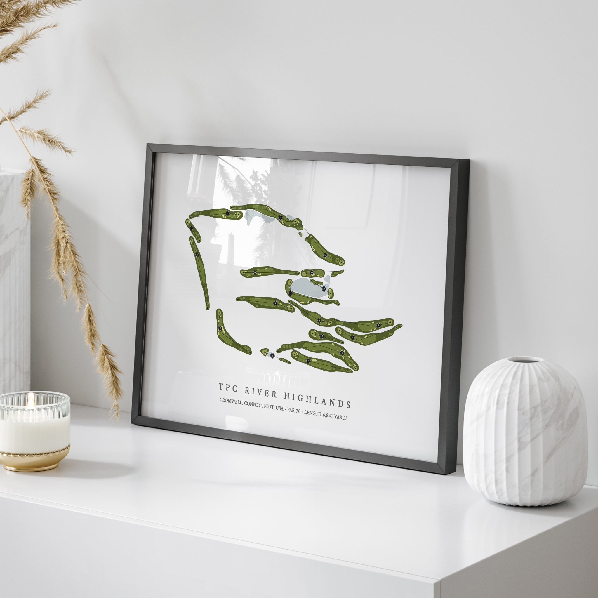 TPC River Highlands | Golf Course Map | On Table