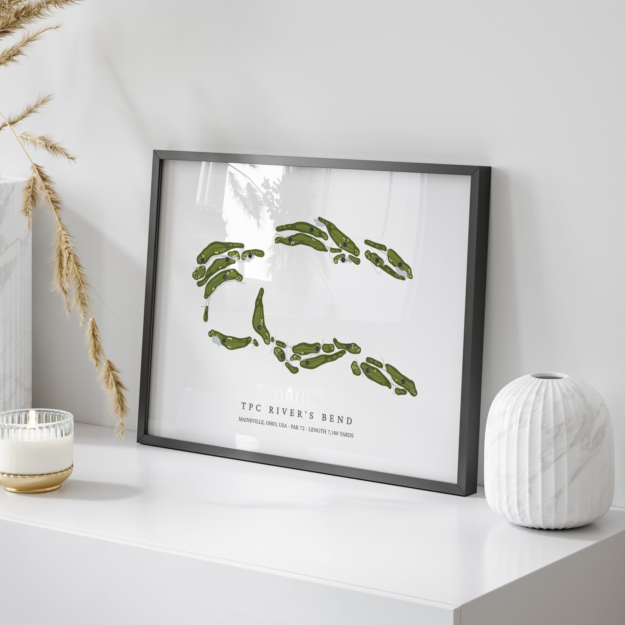 TPC River's Bend | Golf Course Map | On Table