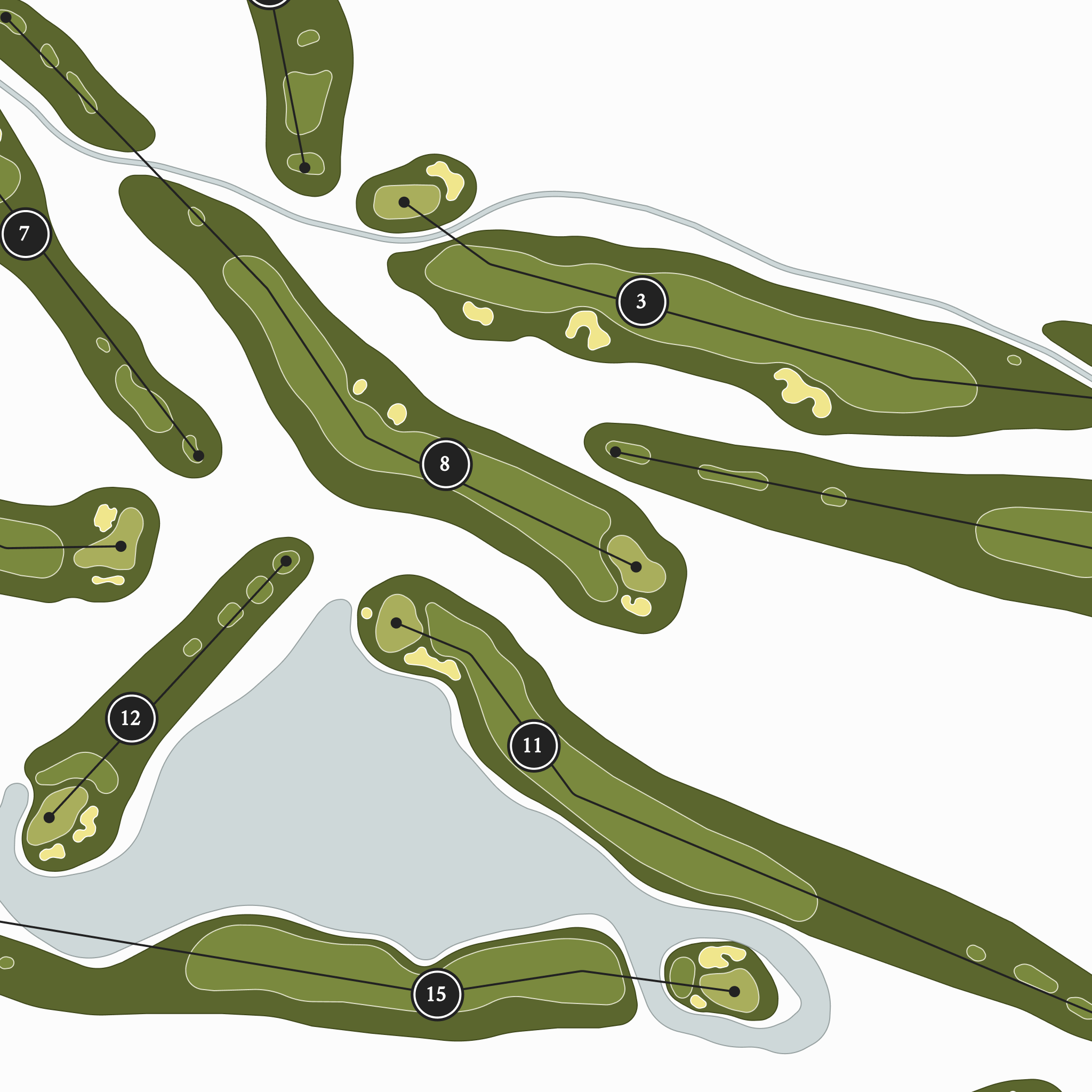 TPC Scottsdale - The Stadium Course | Golf Course Print | Close Up