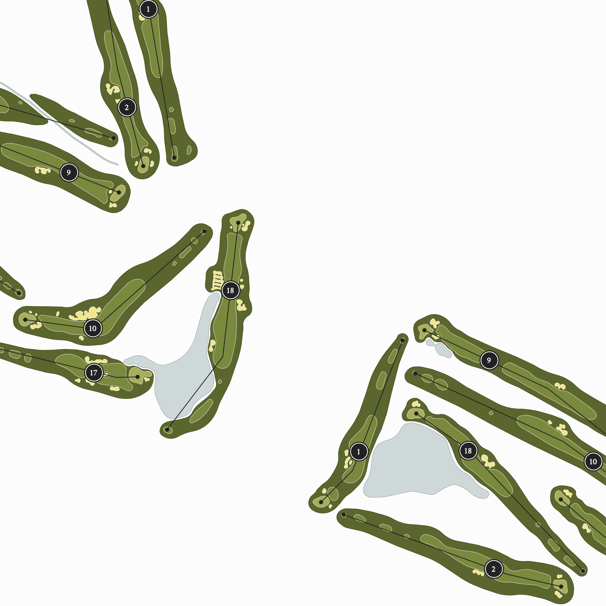 TPC Scottsdale | Golf Course Print | Close Up