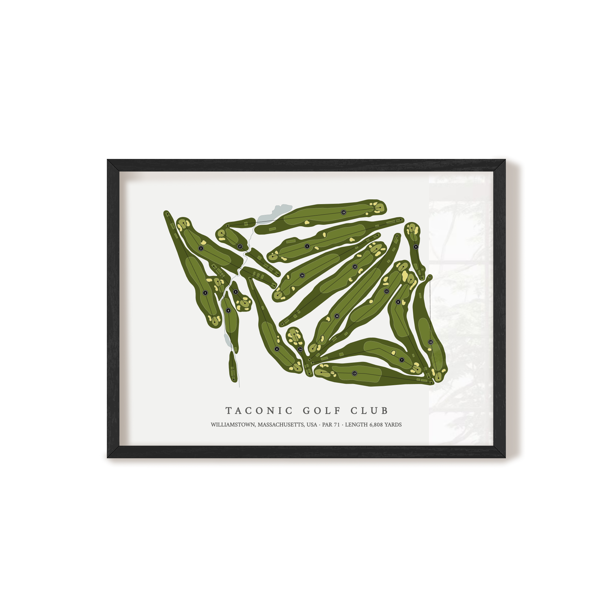 Taconic Golf Club | Golf Course Print | Black+Frame