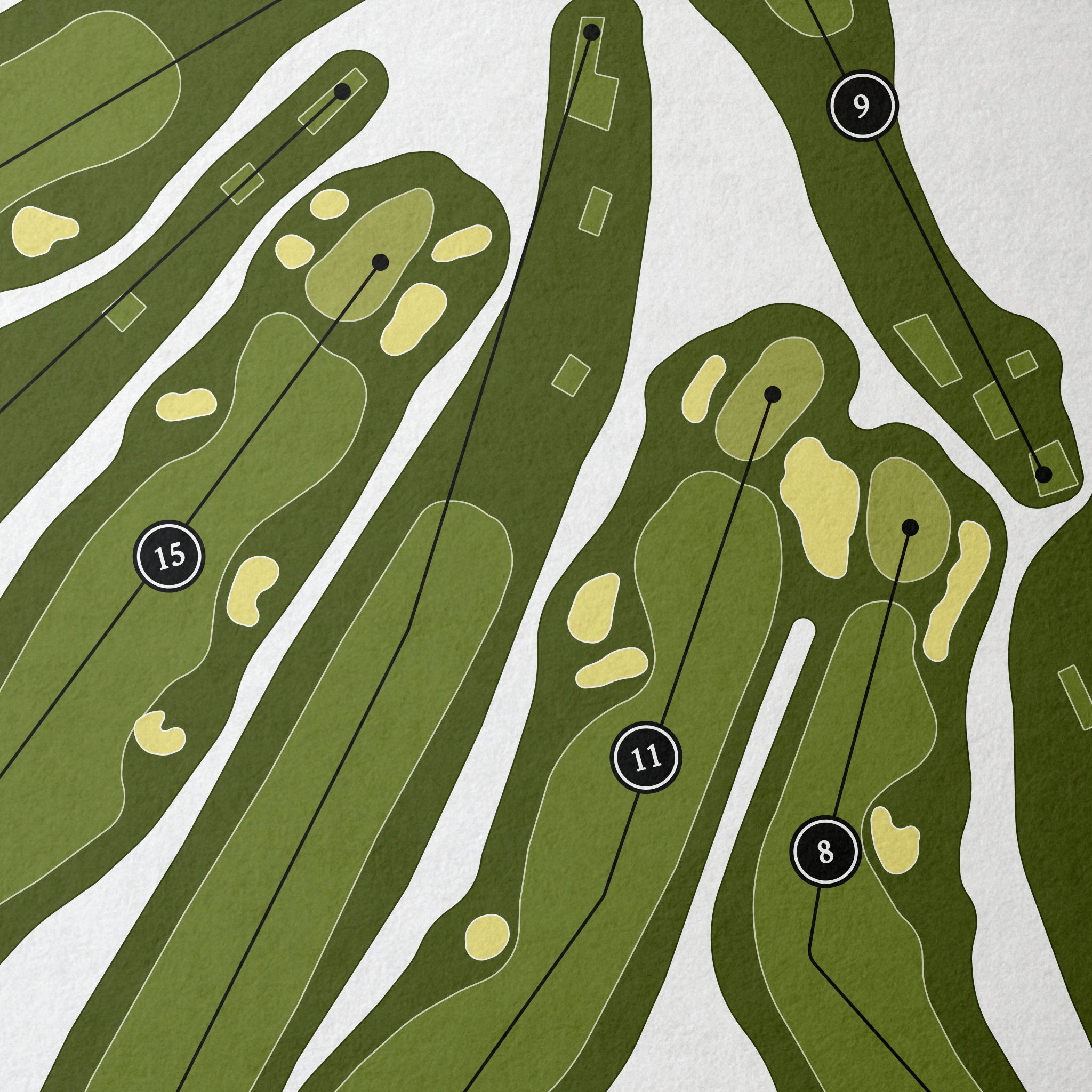 Taconic Golf Club | Golf Course Print | Close+Up