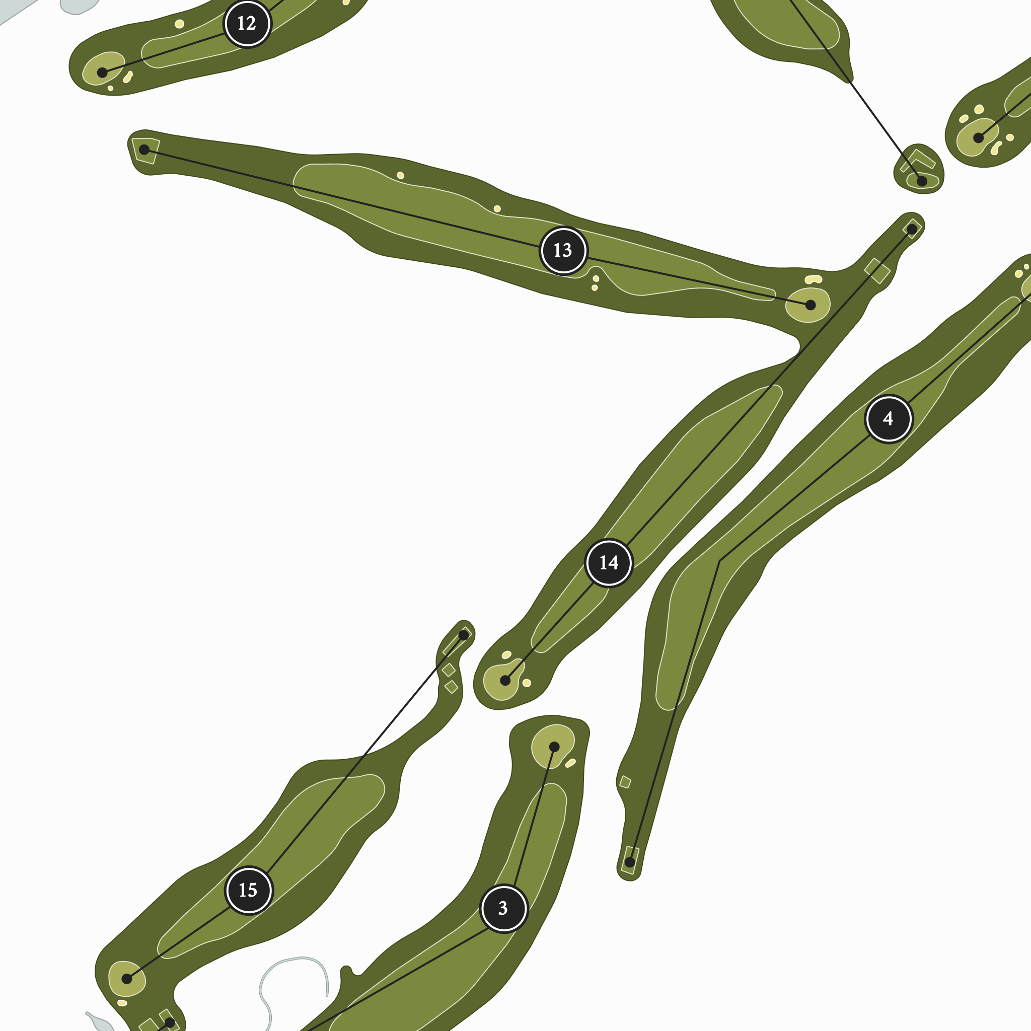 Tain Golf Club | Golf Course Map | Close Up