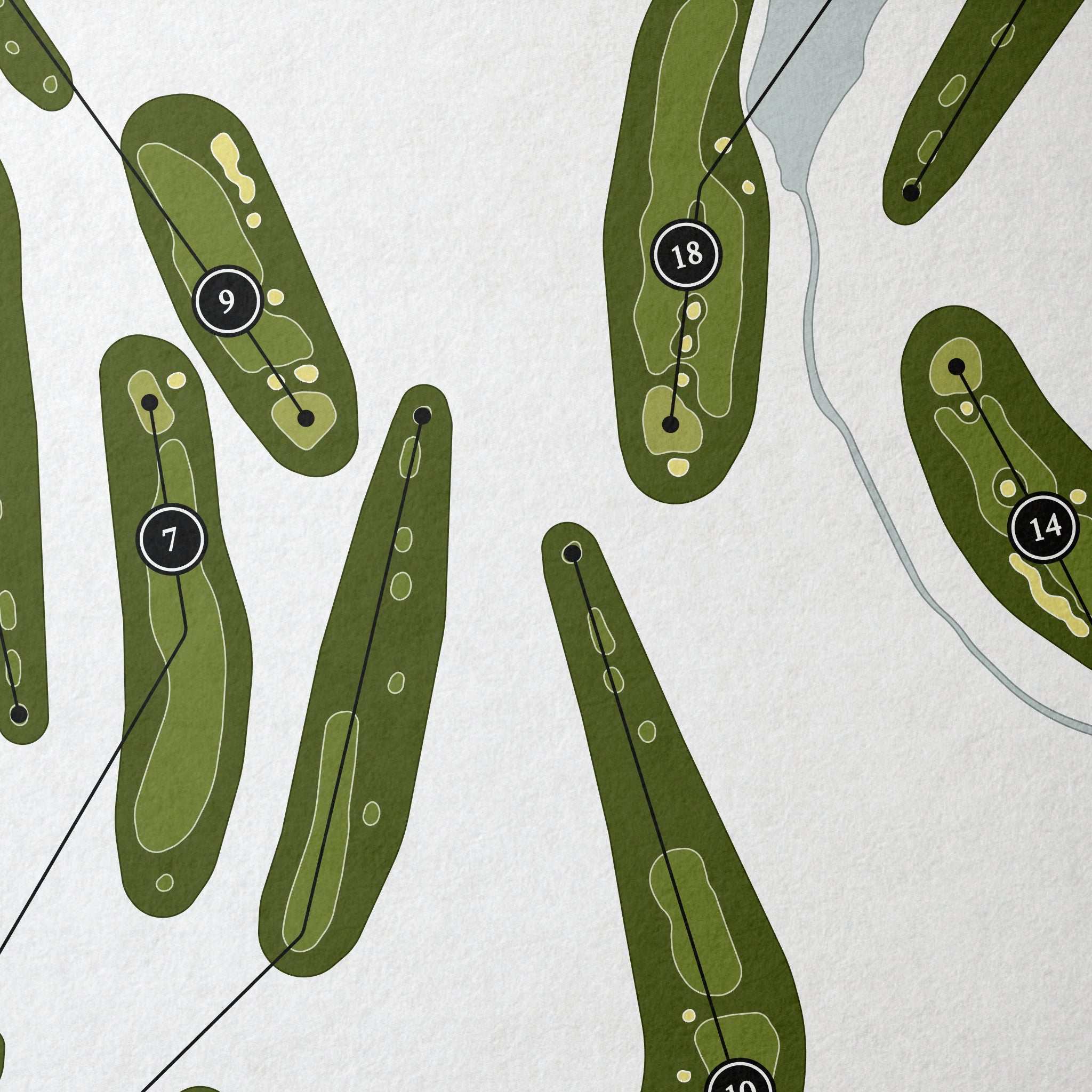 Talamore Golf Resort | Golf Course Map | Close Up