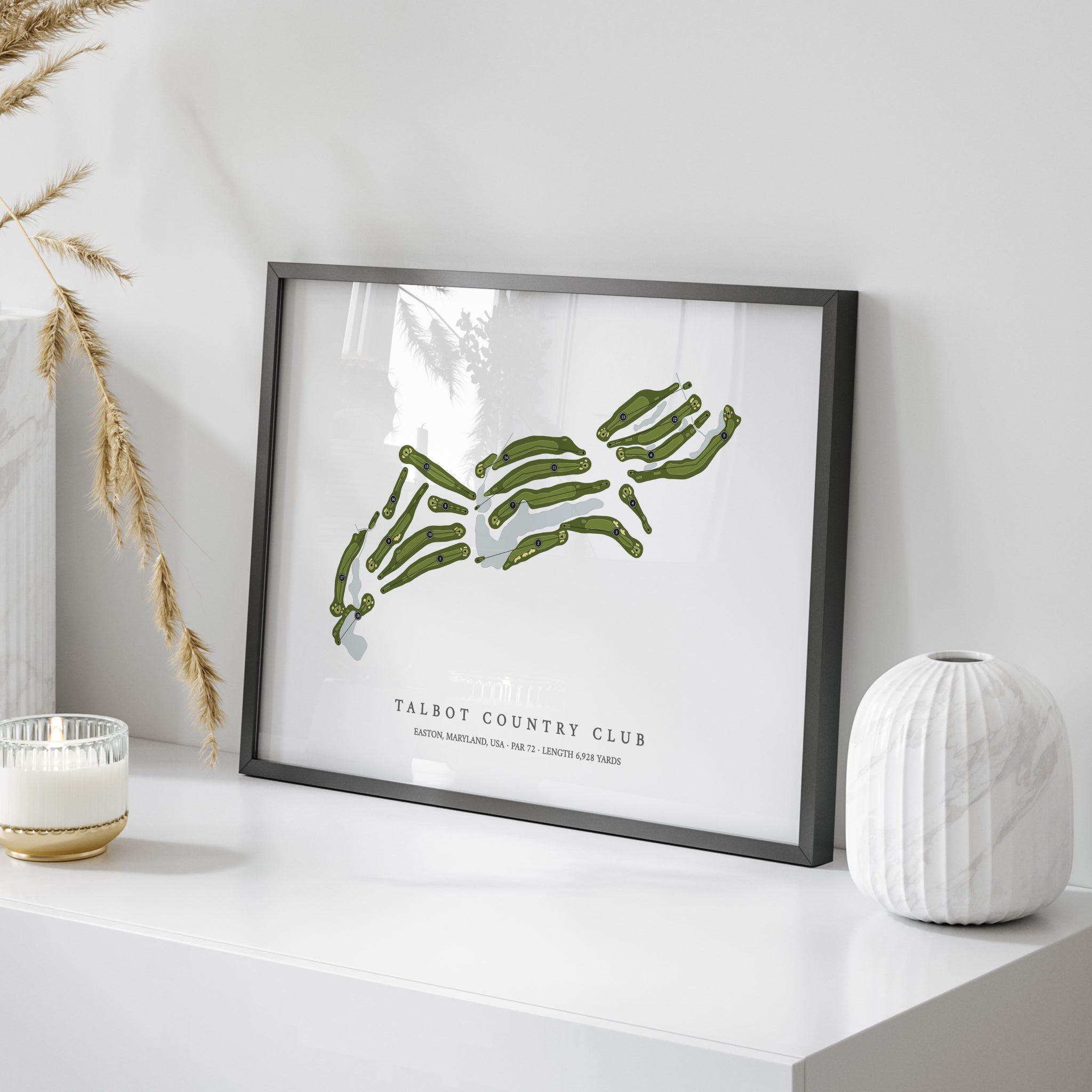 Talbot Country Club | Golf Course Map | On Table