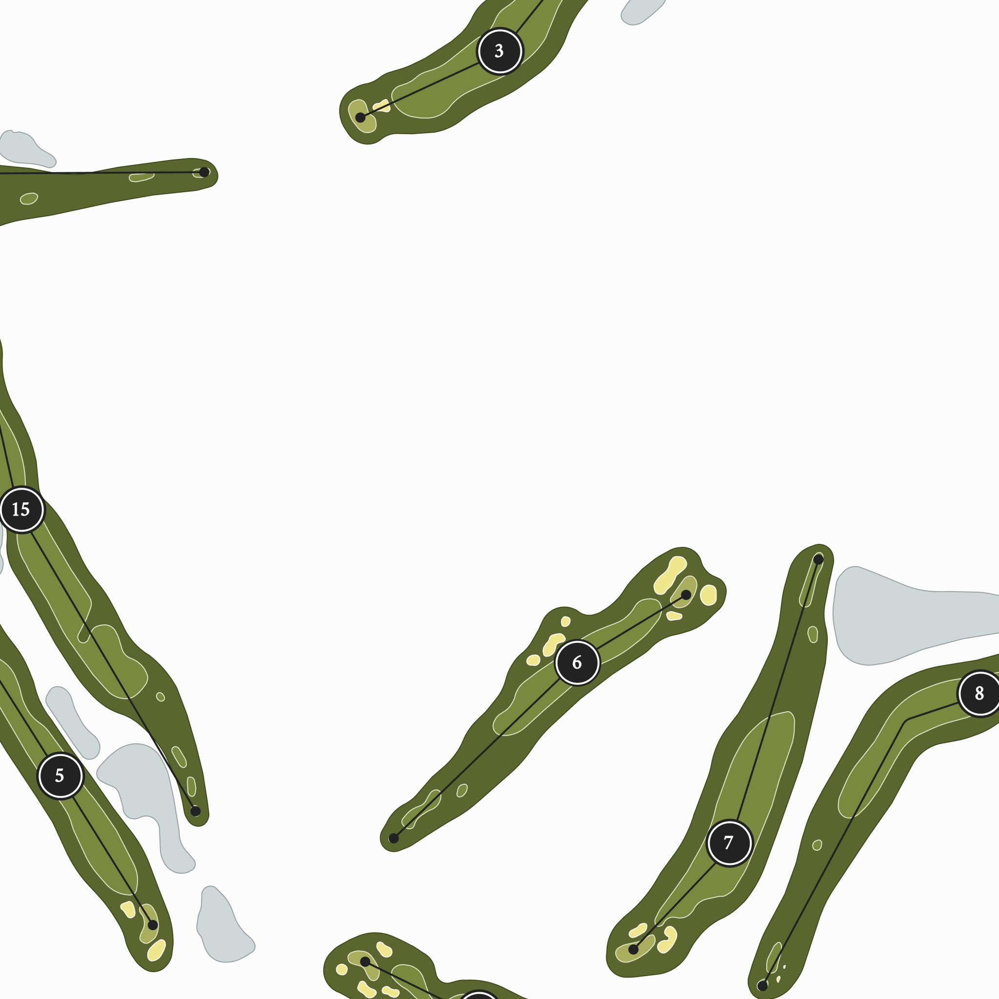 Tampa Palms Golf & Country Club | Golf Course Map | Close Up