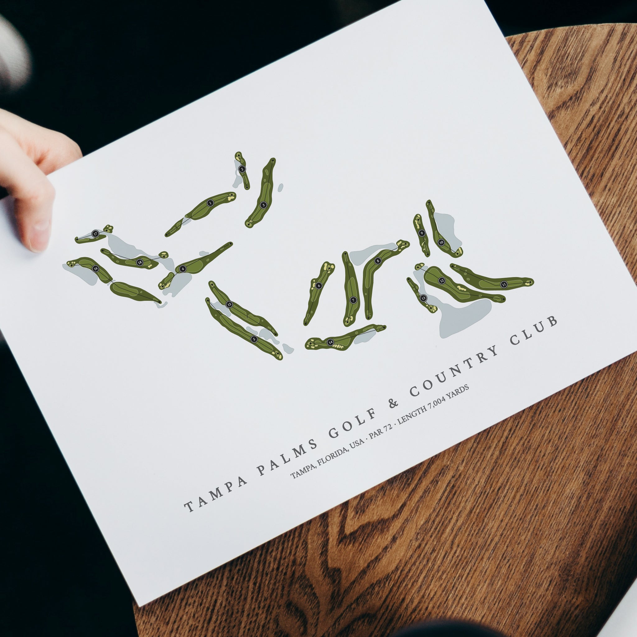 Tampa Palms Golf & Country Club | Golf Course Map | With Laptop