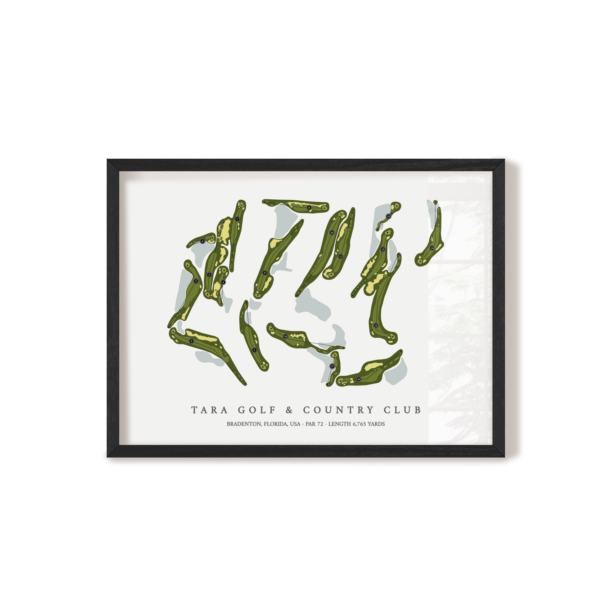 Tara Golf & Country Club | Golf Course Print | Black+Frame