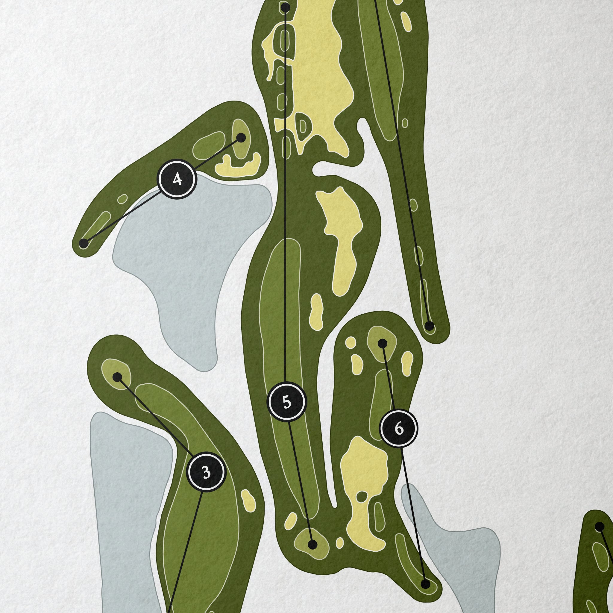 Tara Golf & Country Club | Golf Course Print | Close+Up