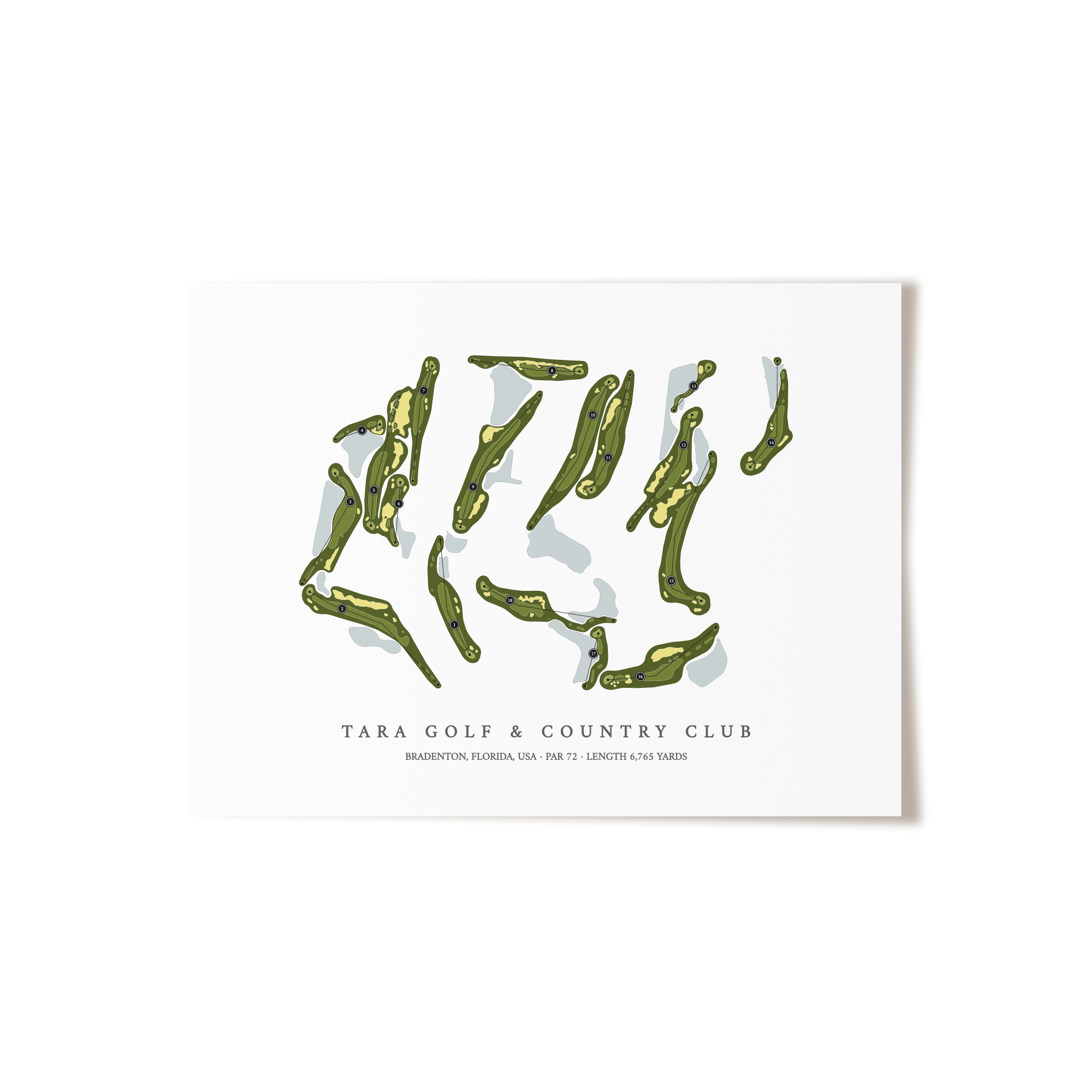 Tara Golf & Country Club | Golf Course Print | Unframed