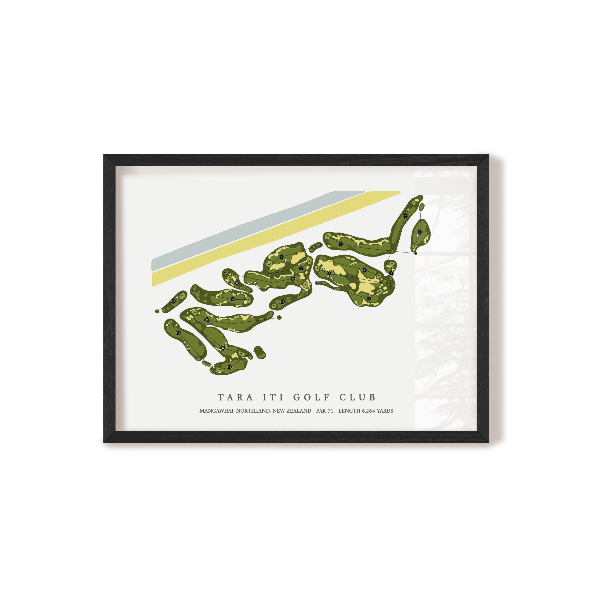 Tara Iti Golf Club | Golf Course Map | Black+Frame
