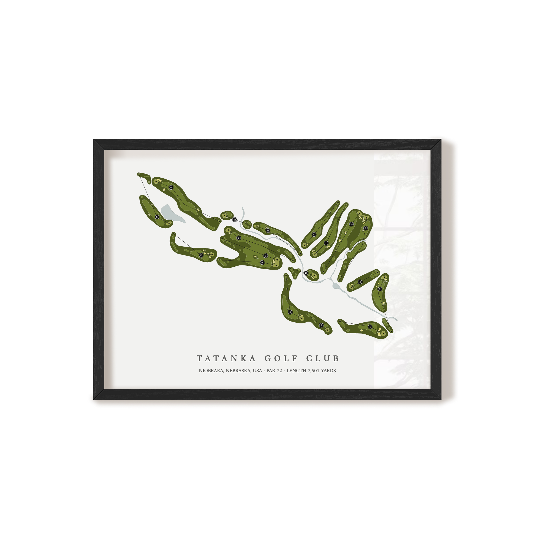 Tatanka Golf Club | Golf Course Map | Black+Frame
