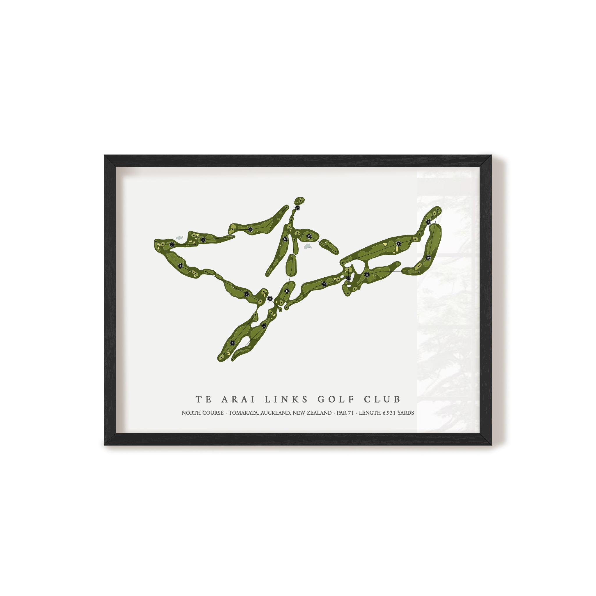 Te Arai Links Golf Club - North Course | Golf Course Map | Black+Frame