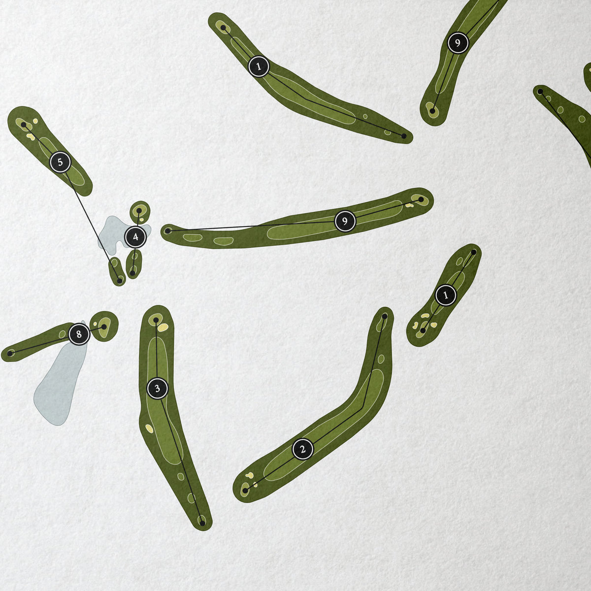 Tega Cay Golf Club | Golf Course Map | Close Up