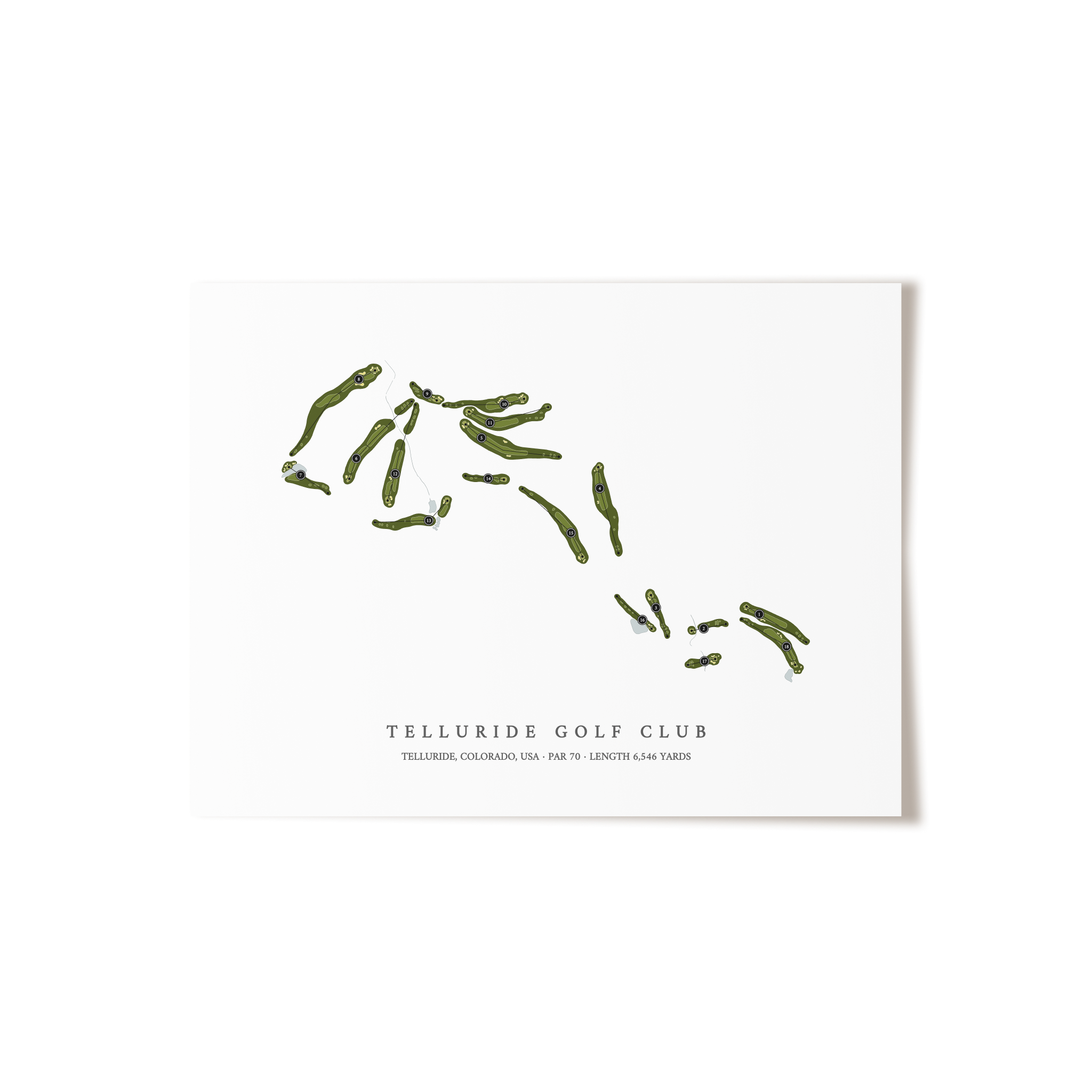 Telluride Golf Club | Golf Course Print | Unframed