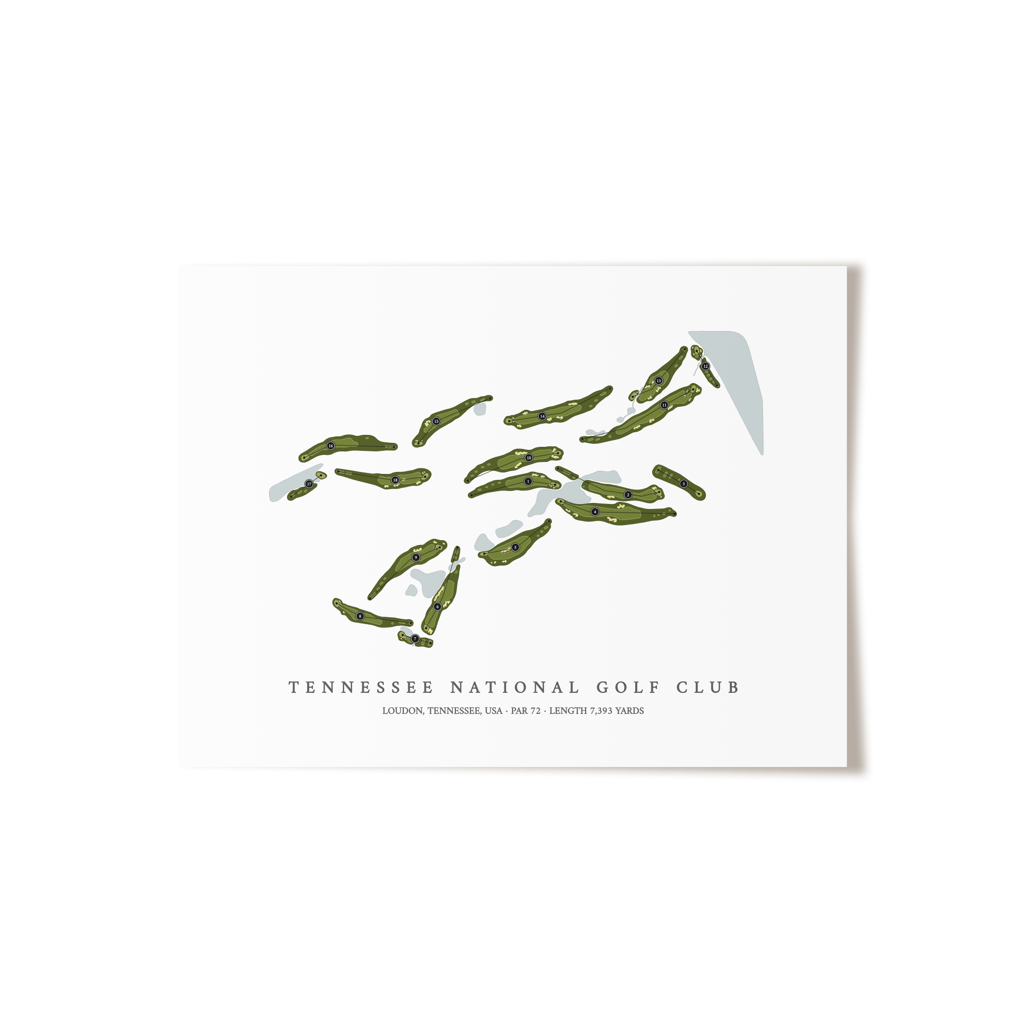 Tennessee National Golf Club | Golf Course Print | Unframed