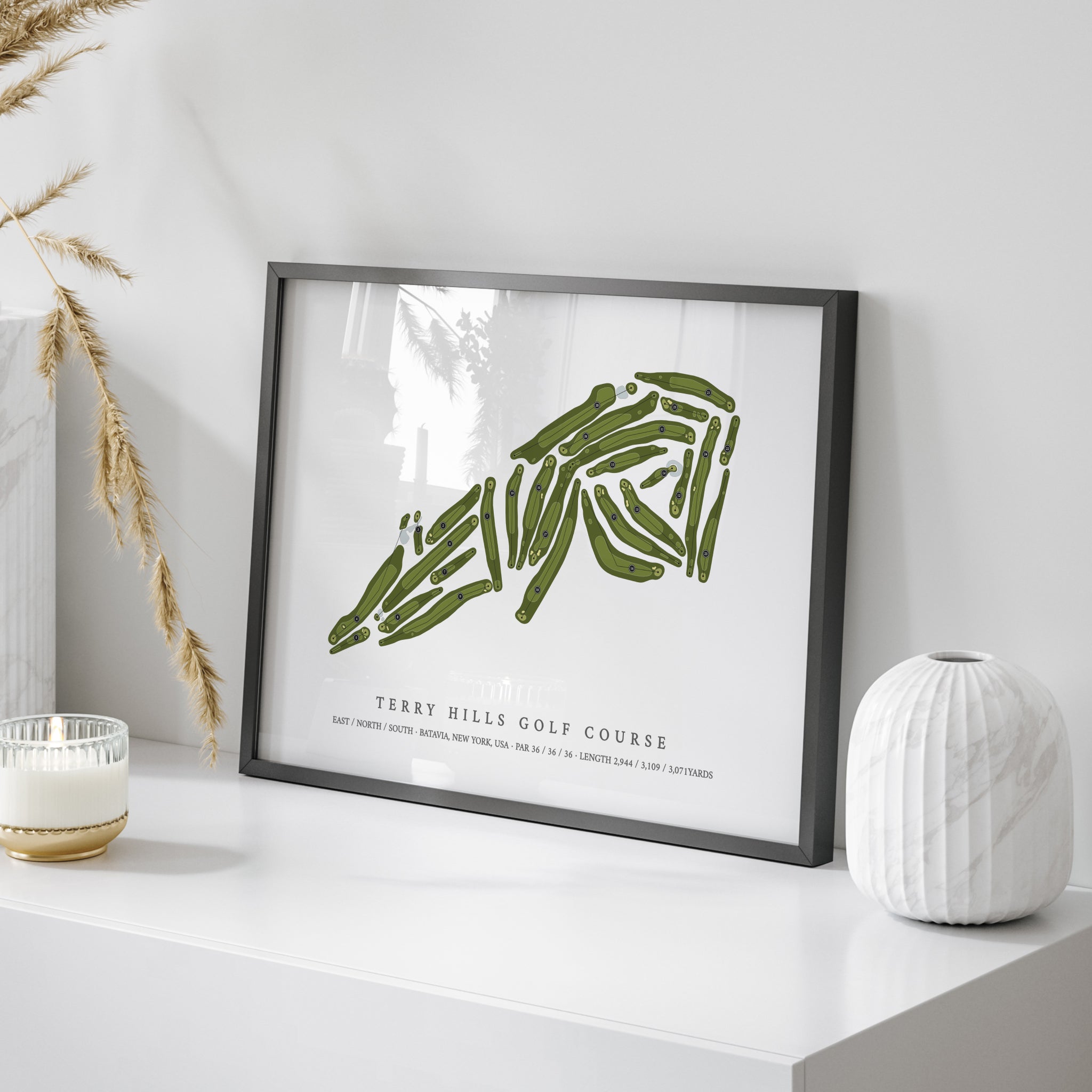 Terry Hills Golf Course | Golf Course Map | On Table