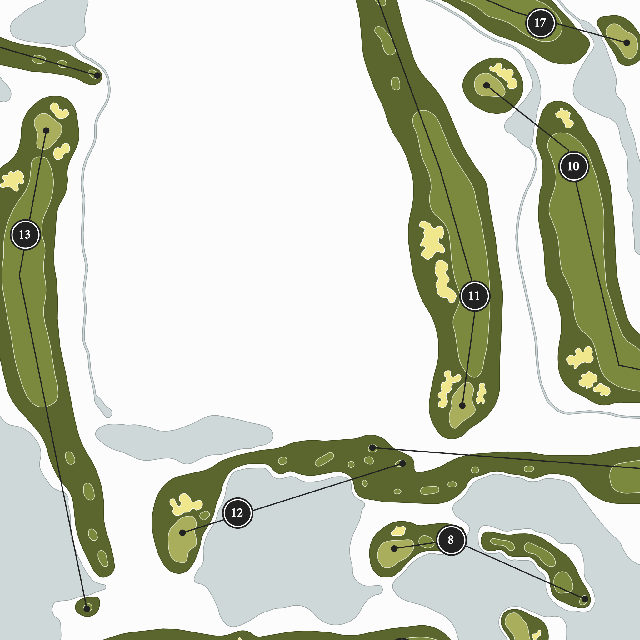 Teton Pines Country Club & Resort | Golf Course Print | Close Up