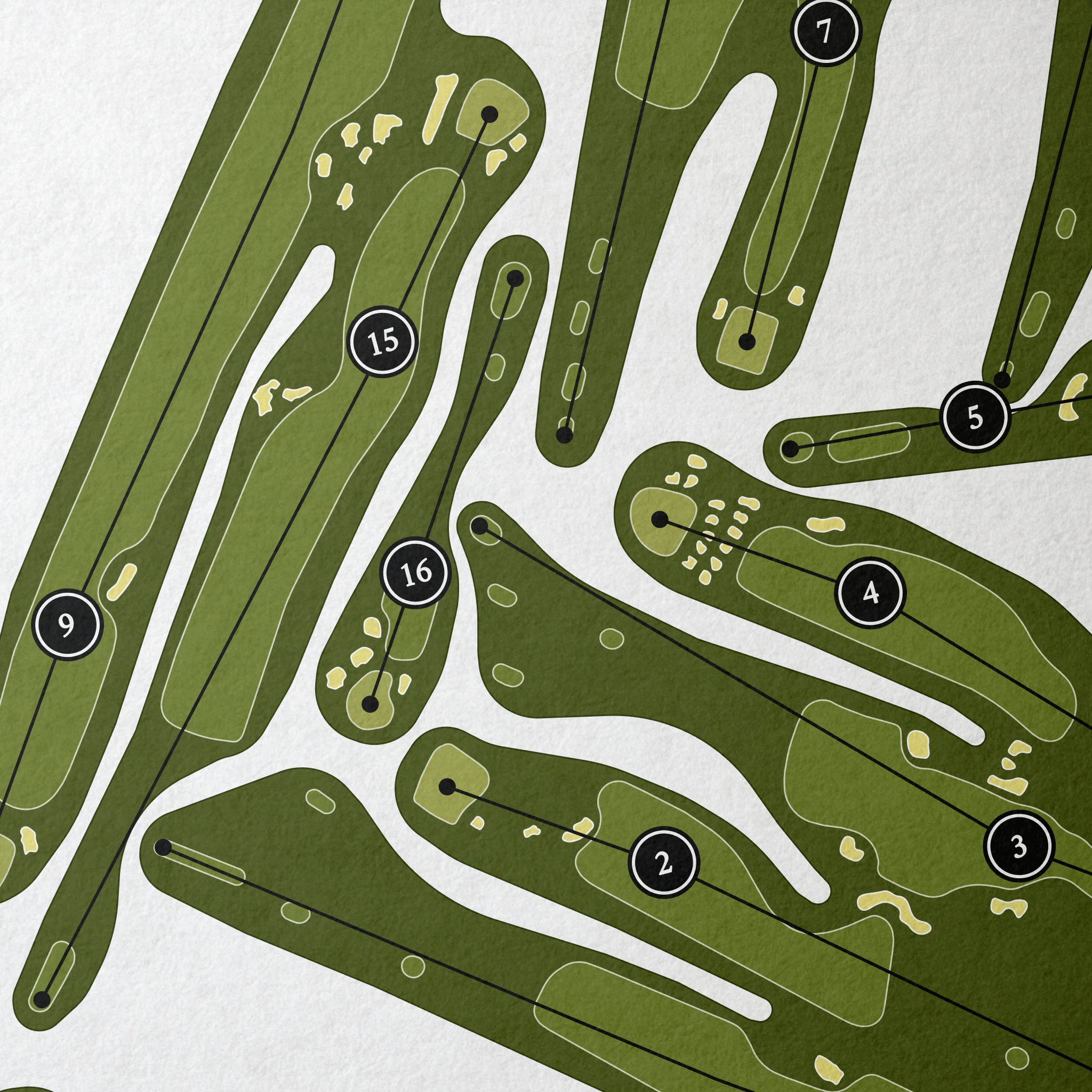 The Apawamis Club | Golf Course Map | Close Up