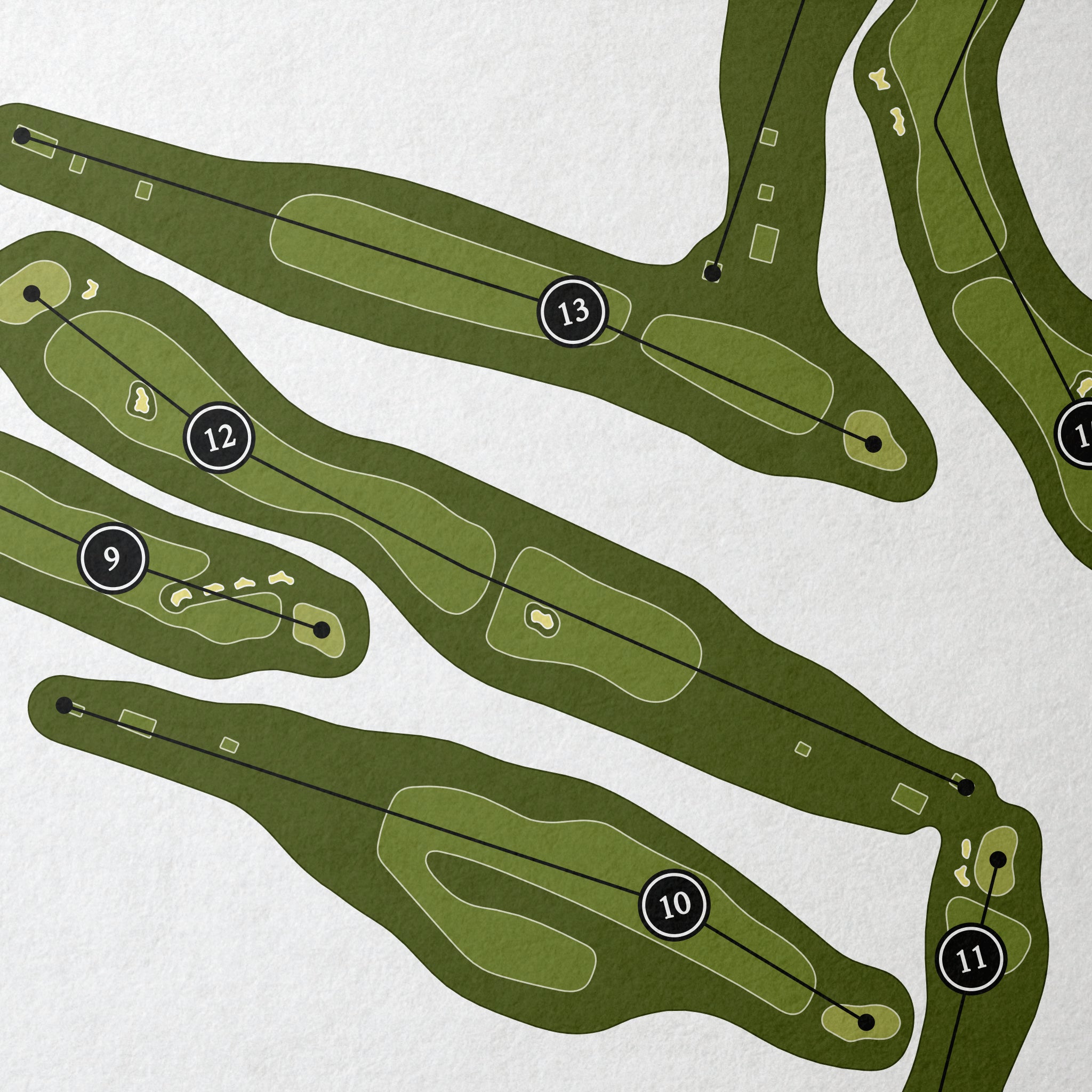 The Aquidneck Club | Golf Course Map | Close Up