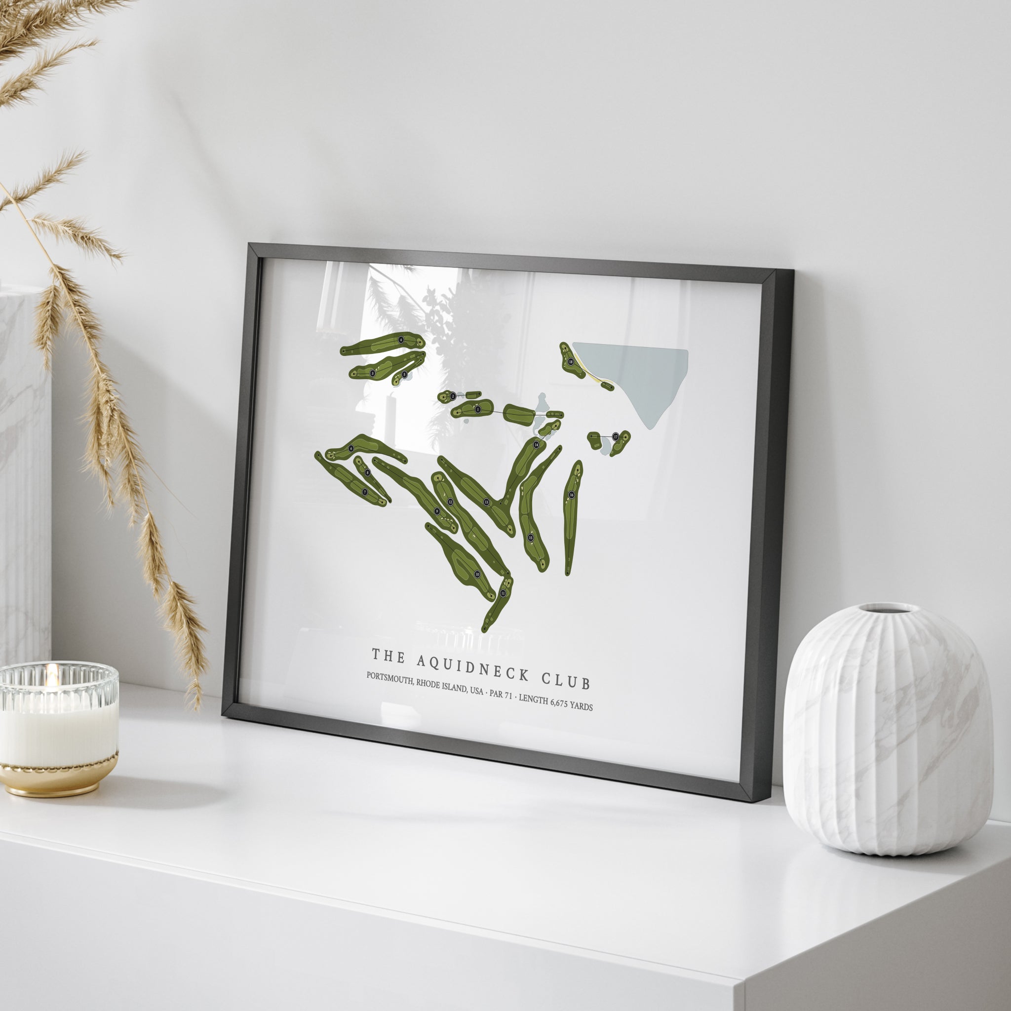 The Aquidneck Club | Golf Course Map | On Table