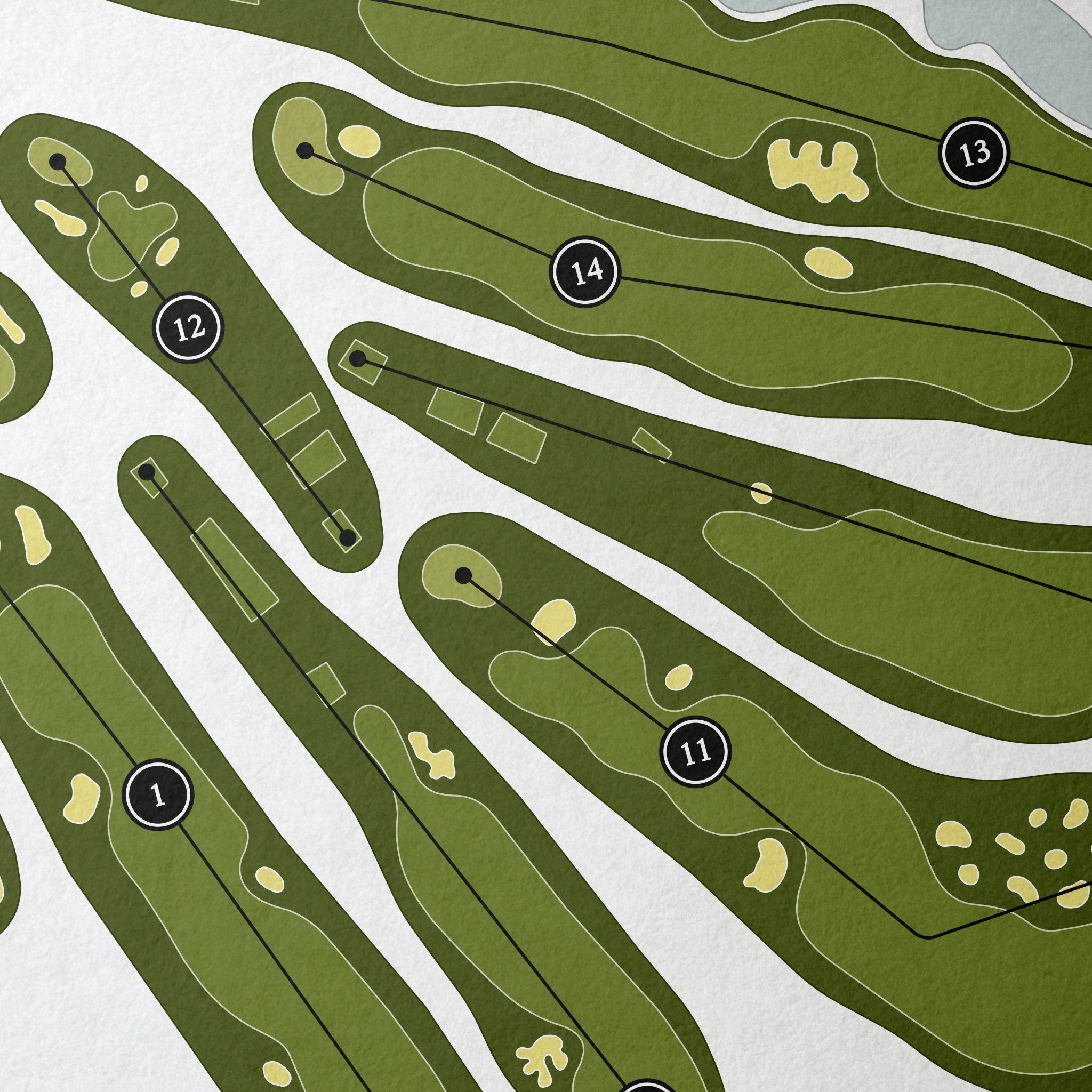The Architects Golf Club | Golf Course Map | Close Up