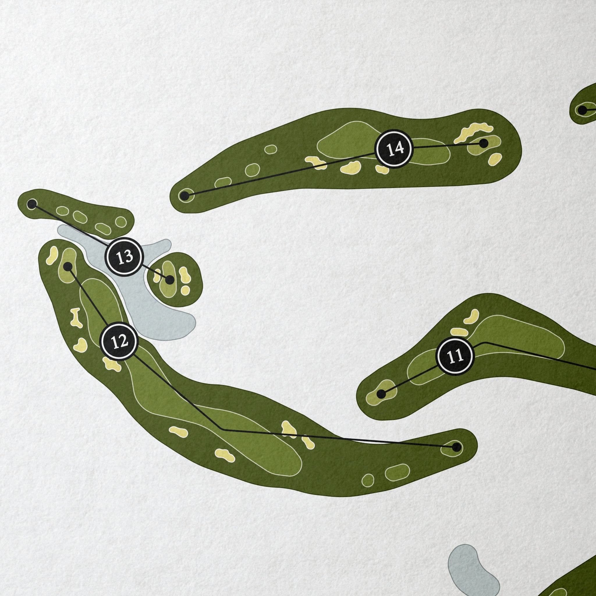 The Bluffs on Thompson Creek | Golf Course Map | Close+Up