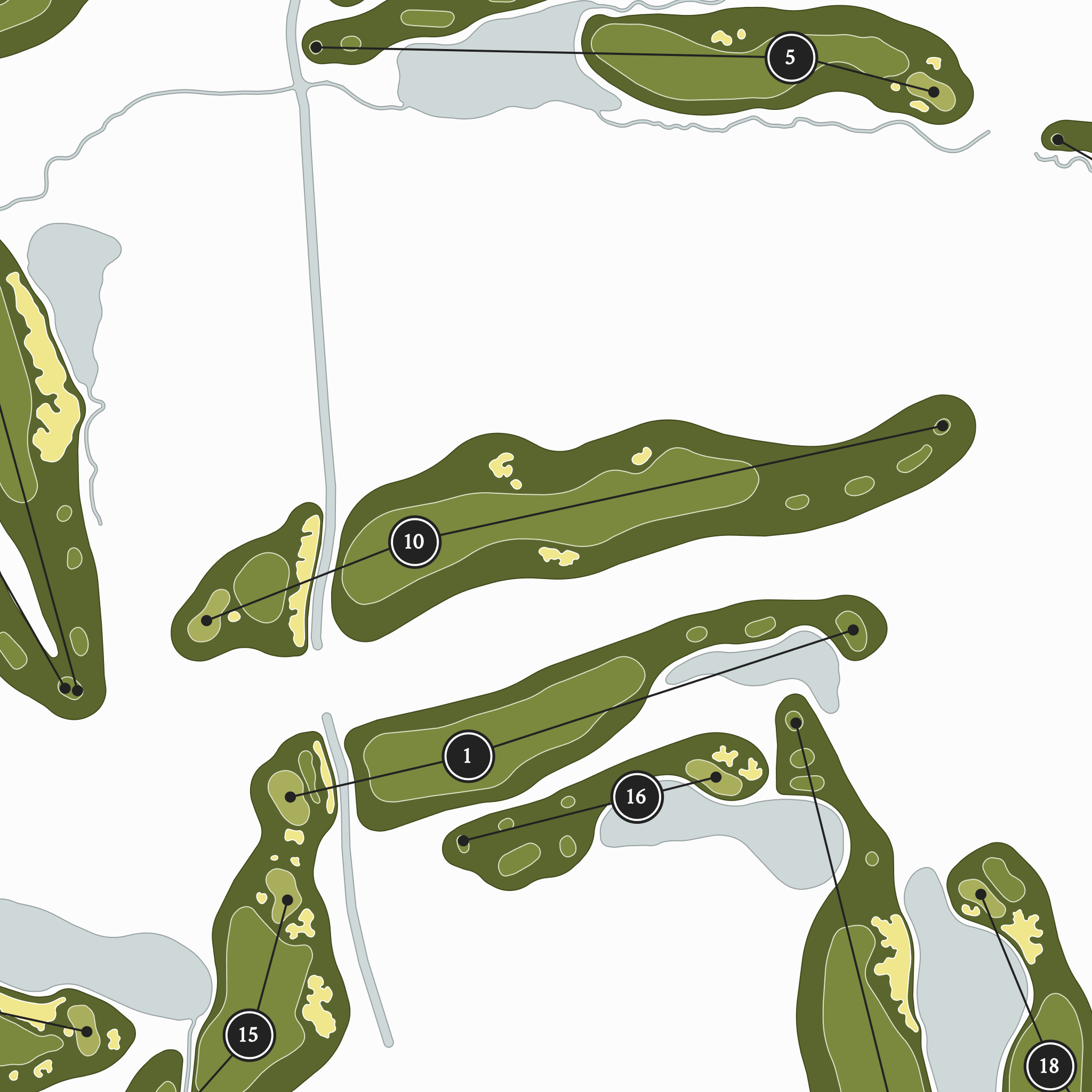 The Bridges Golf & Country Club | Golf Course Map | Close Up