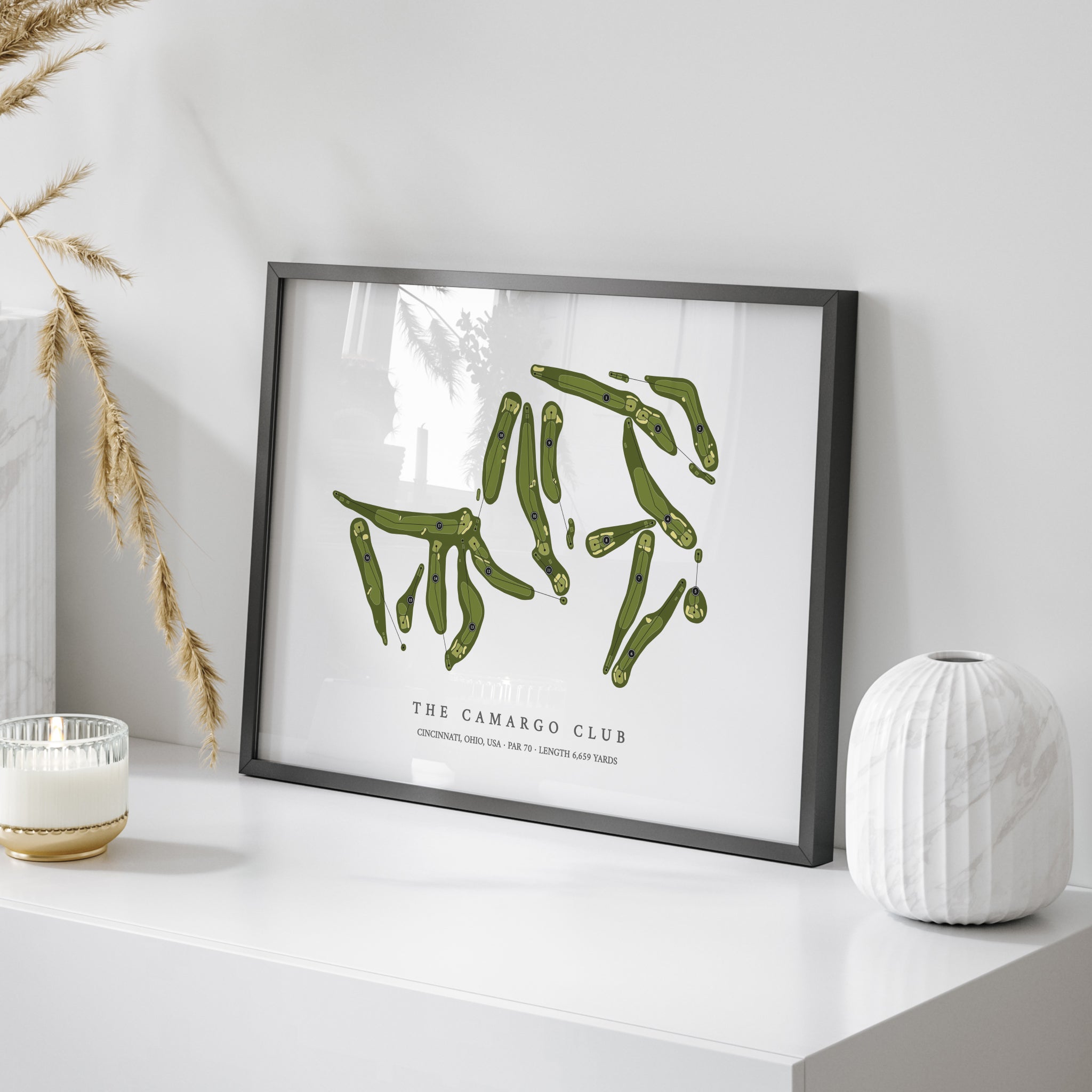 The Camargo Club | Golf Course Map | On Table