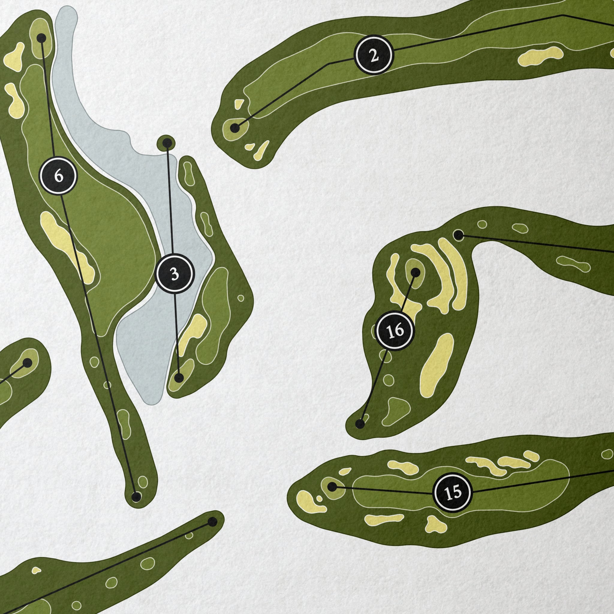 The Citrus Club | Golf Course Map | Close Up