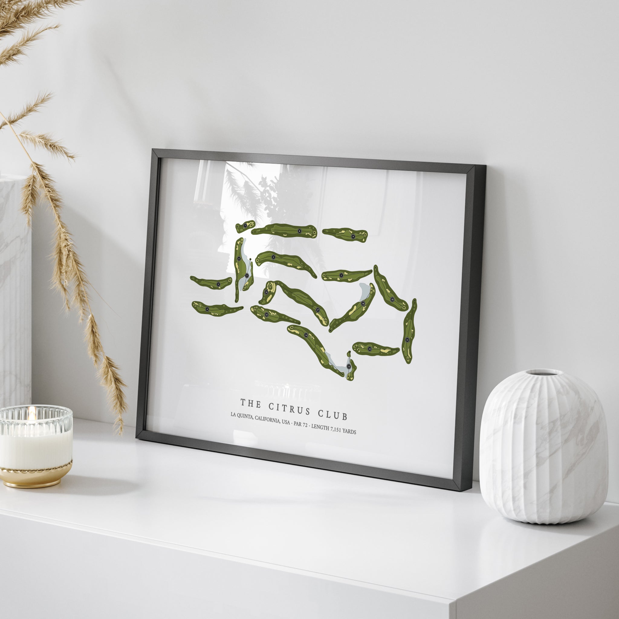 The Citrus Club | Golf Course Map | On Table