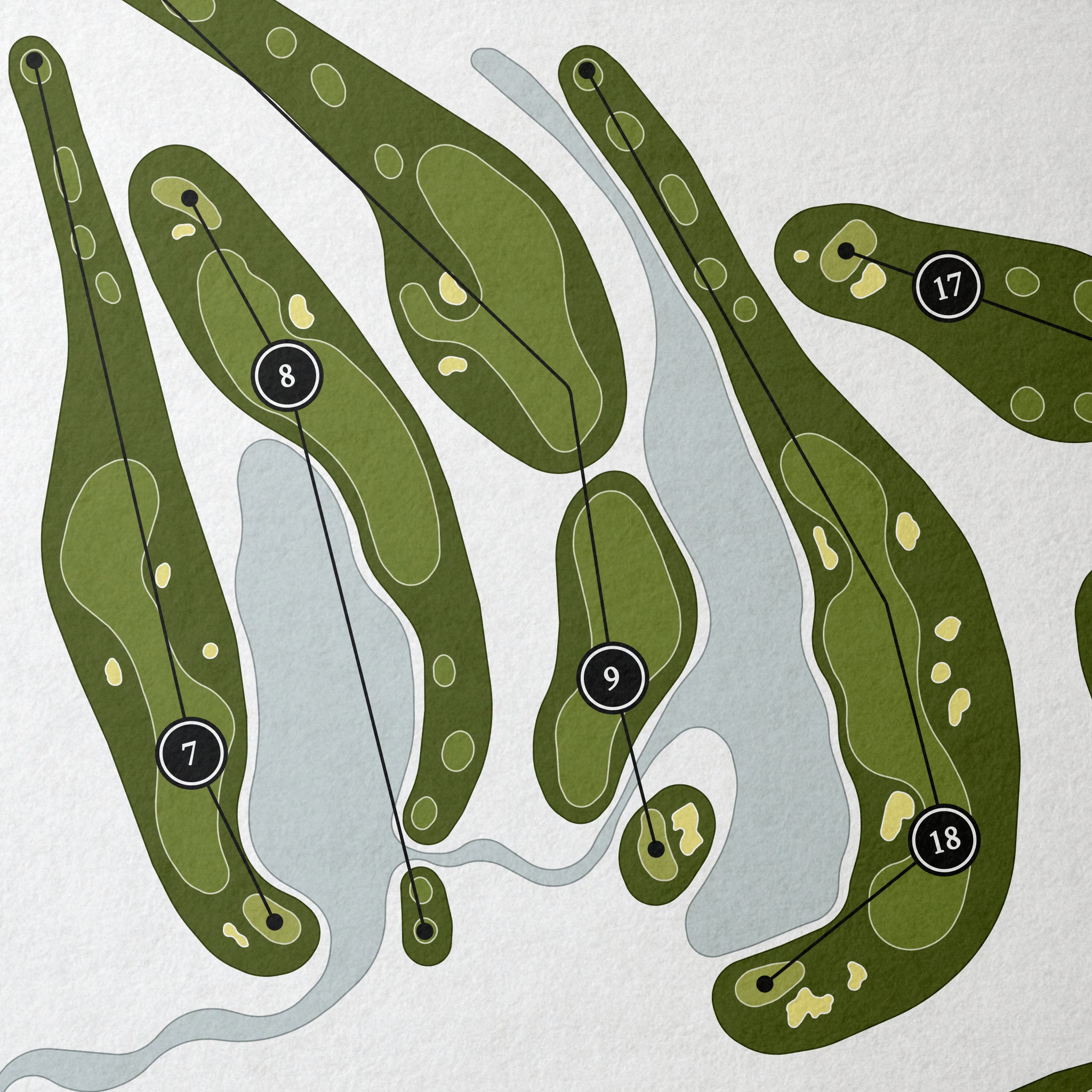 The Classic Club | Golf Course Map | Close+Up