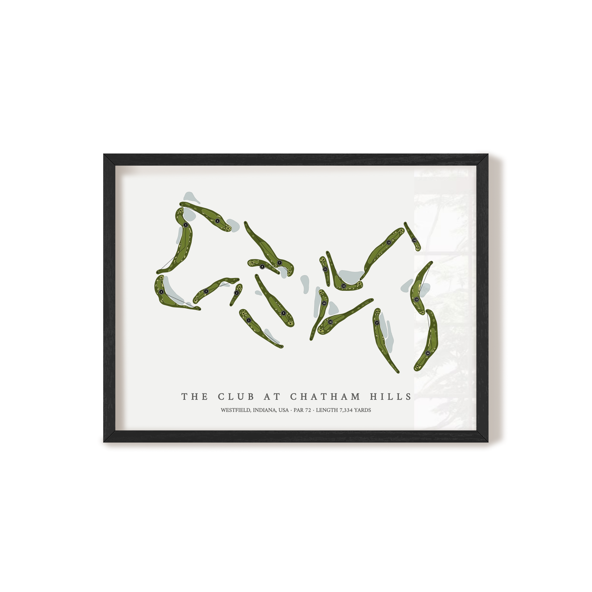 The Club At Chatham Hills | Golf Course Print | Black Frame
