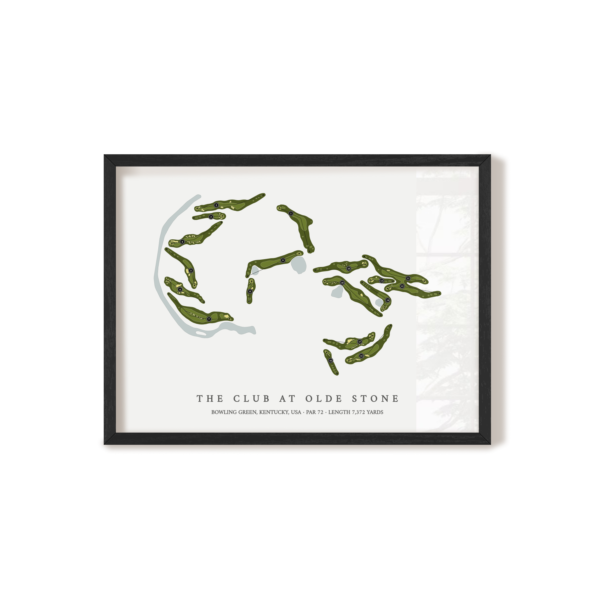 The Club At Olde Stone | Golf Course Print | Black+Frame