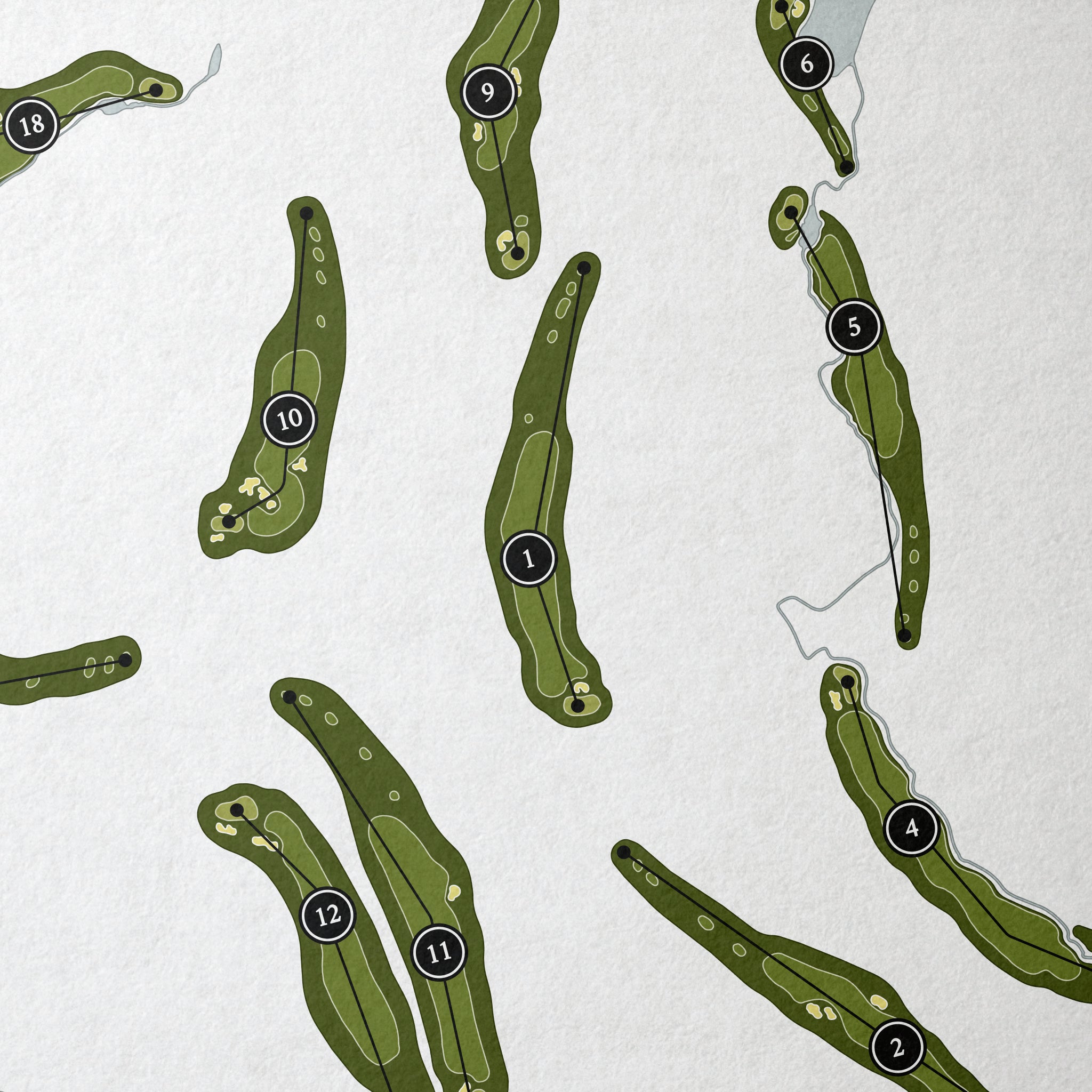 The Club At Porto Cima | Golf Course Print | Close Up