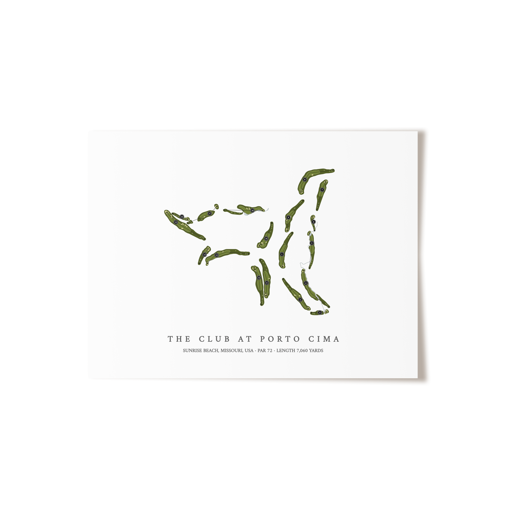 The Club At Porto Cima | Golf Course Print | Unframed