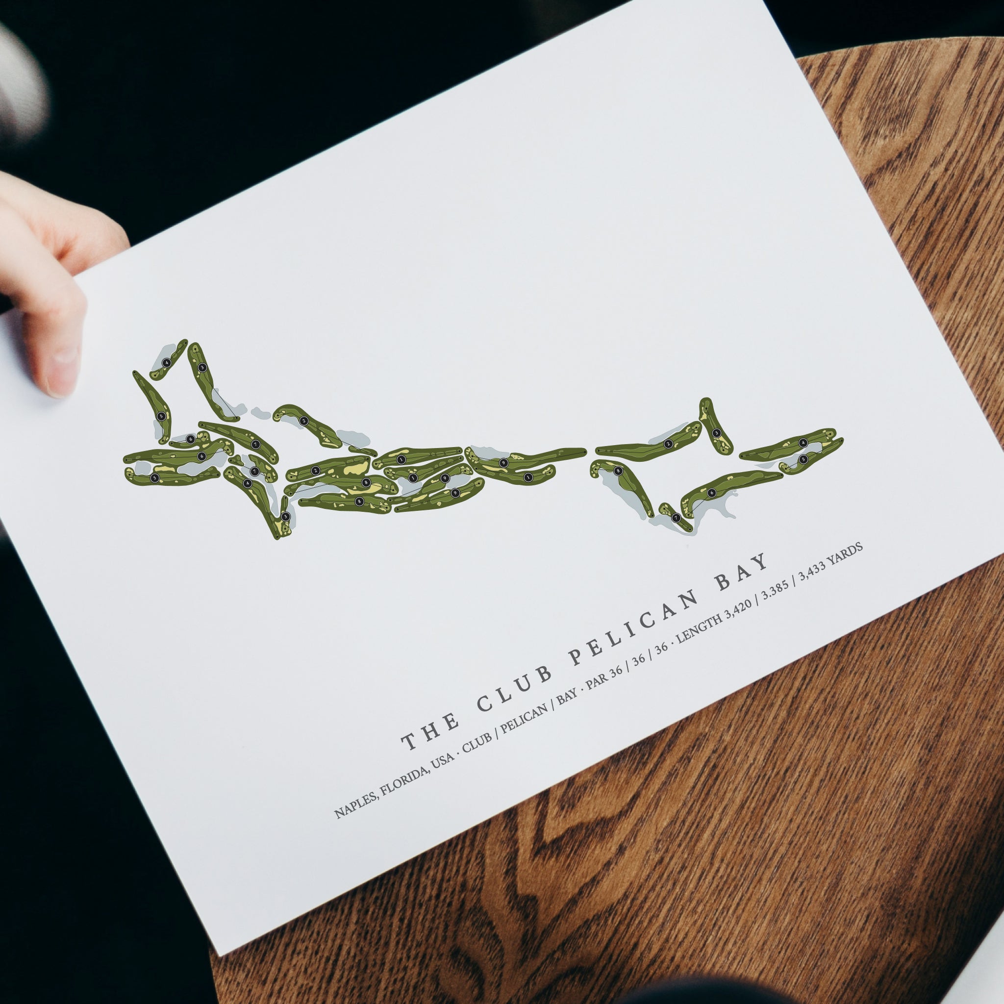 The Club Pelican Bay | Golf Course Print | With Laptop