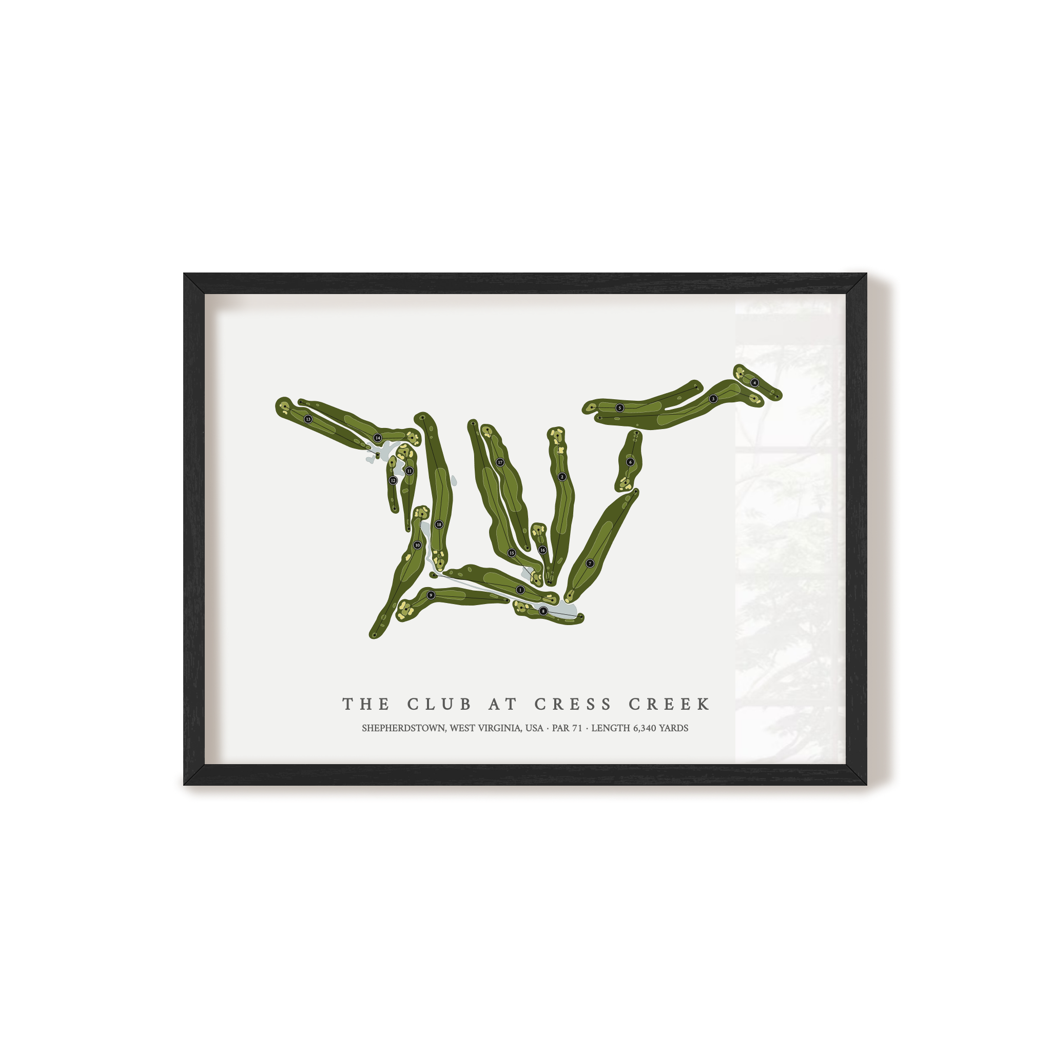 The Club at Cress Creek | Golf Course Print | Black+Frame