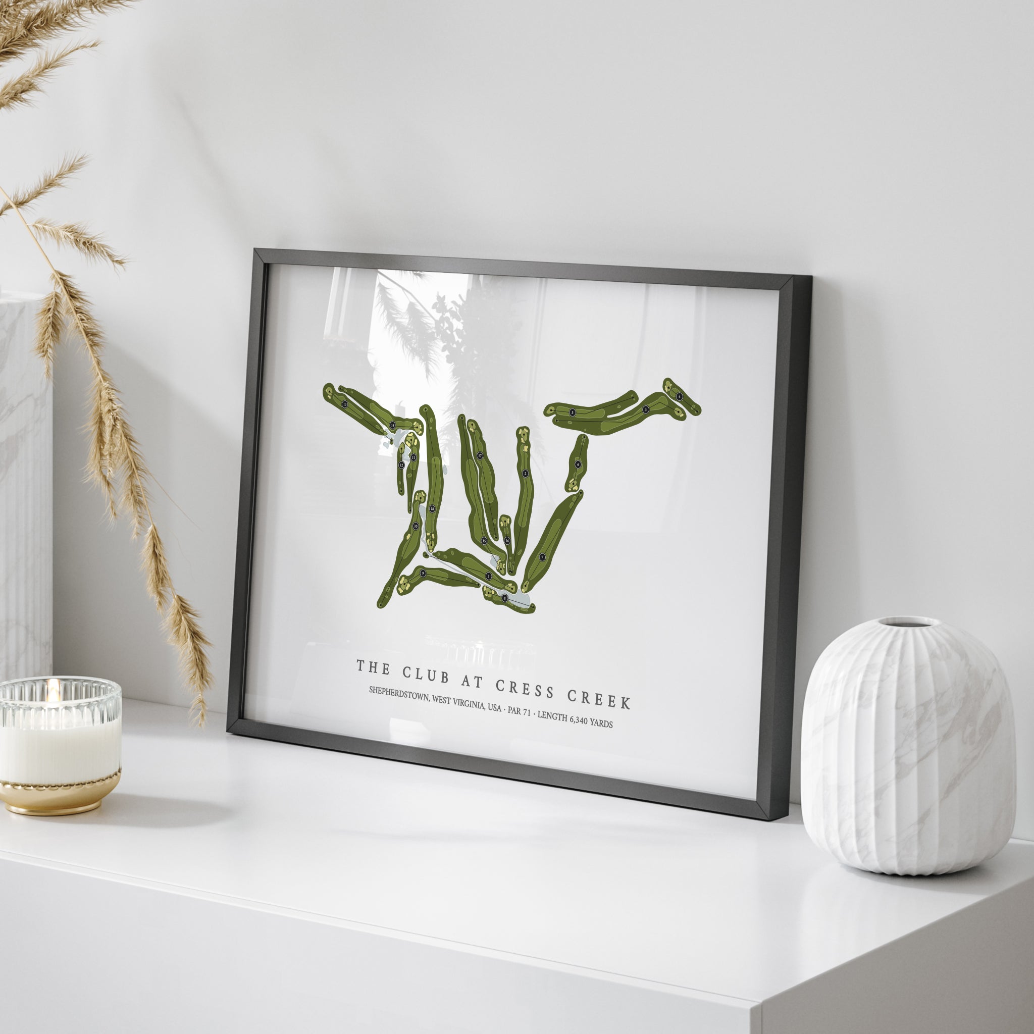 The Club at Cress Creek | Golf Course Print | On+Table
