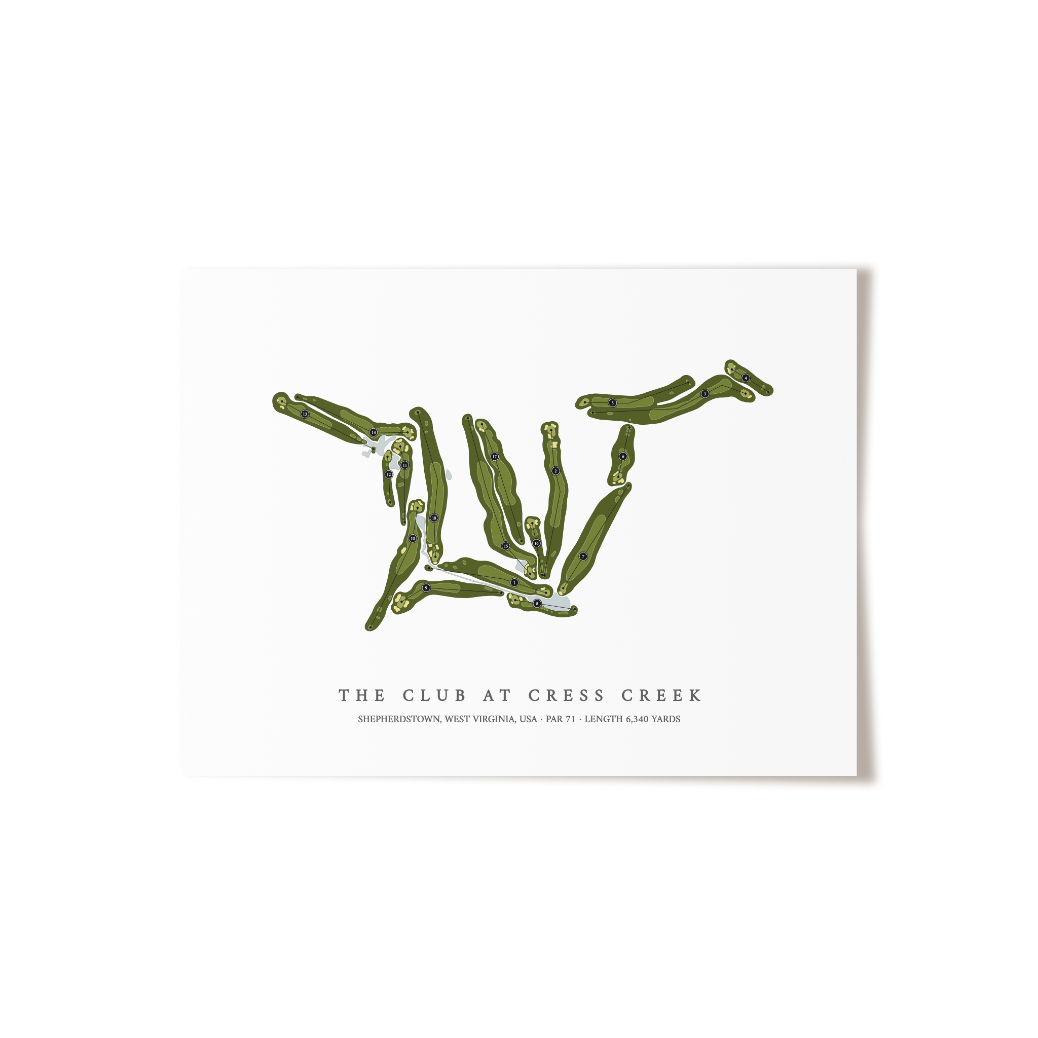 The Club at Cress Creek | Golf Course Print | Unframed