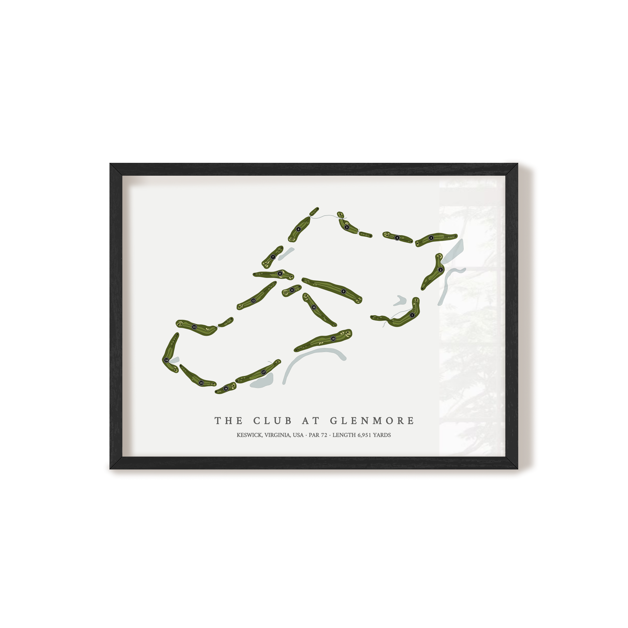 The Club at Glenmore | Golf Course Print | Black Frame