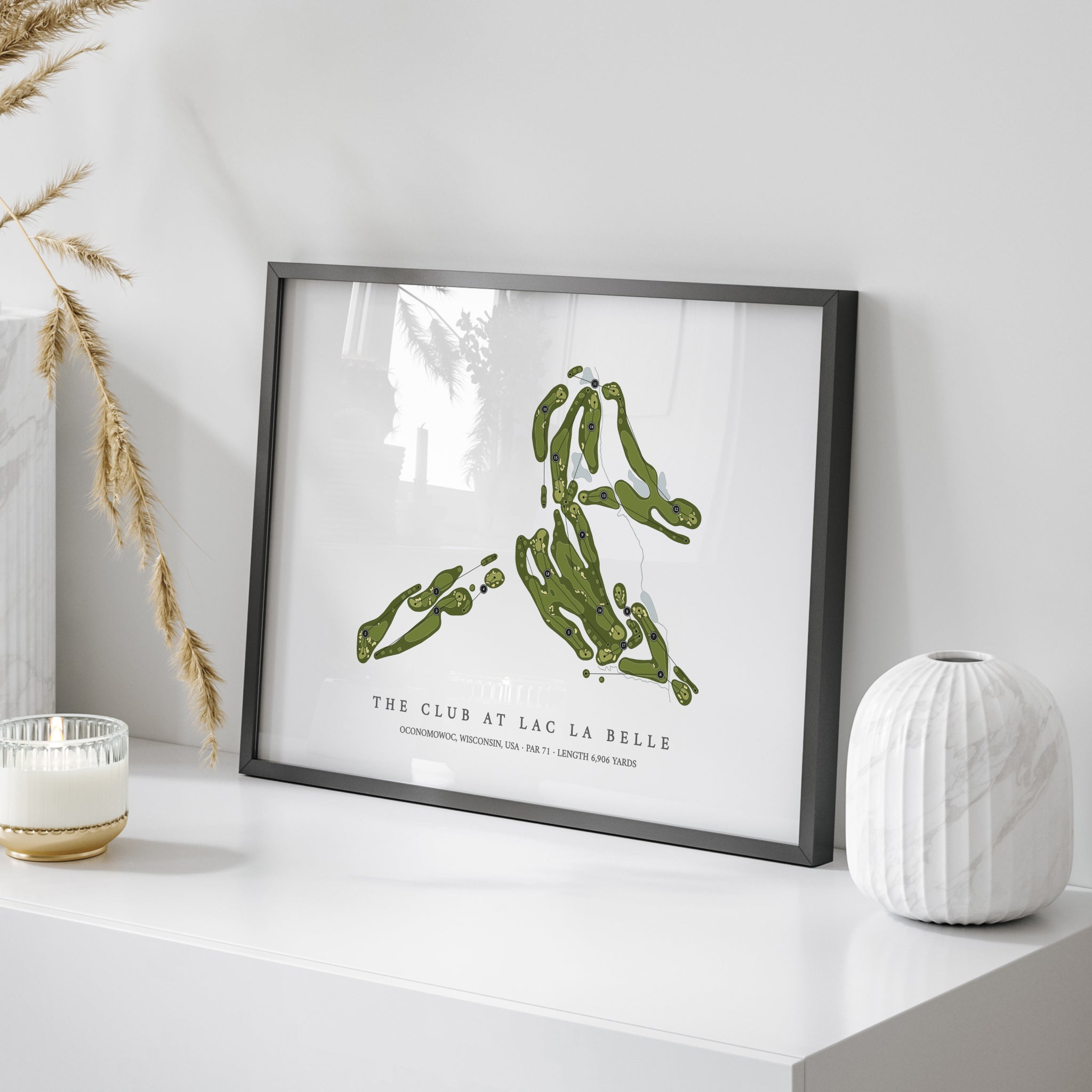 The Club at Lac La Belle | Golf Course Map | On Table