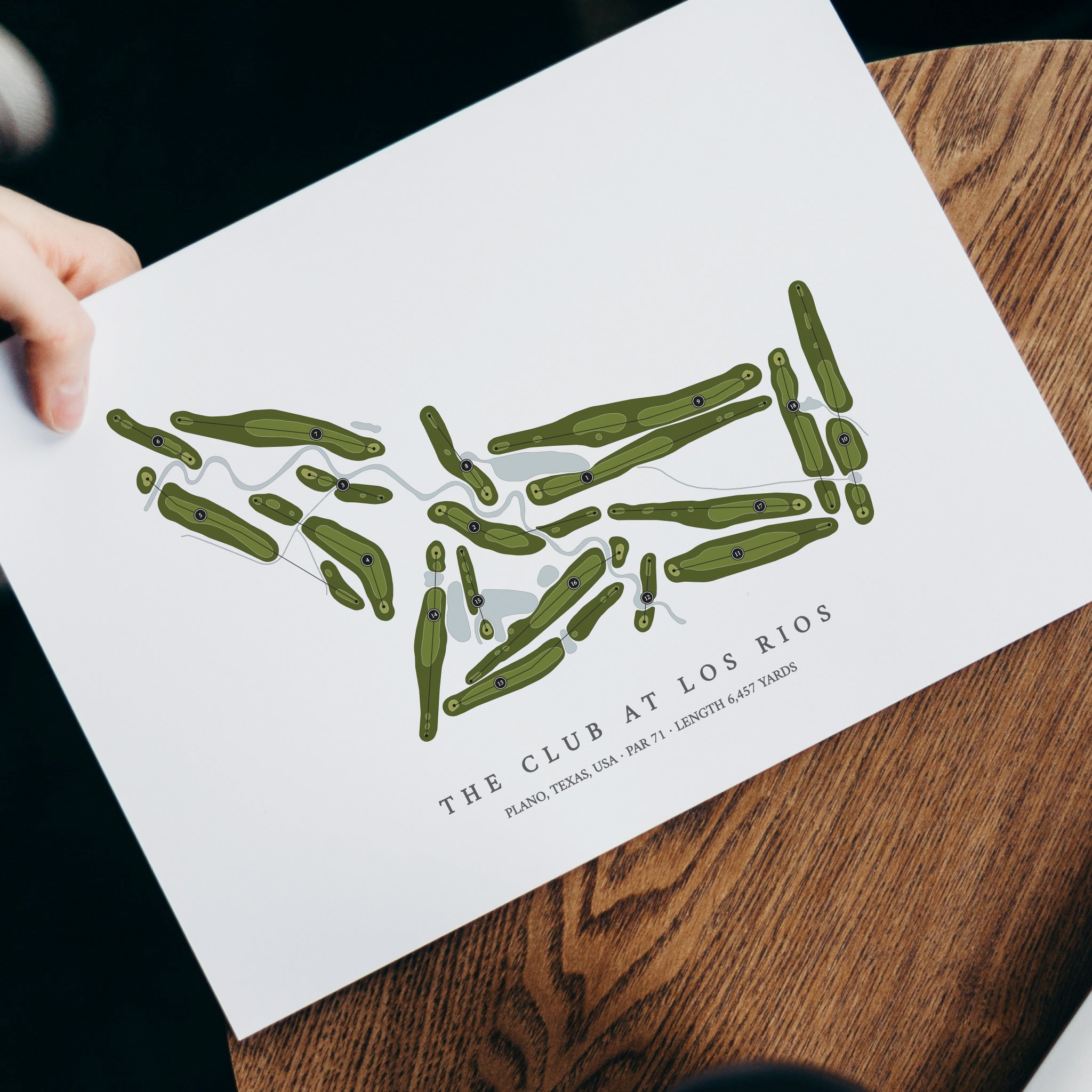 The Club at Los Rios | Golf Course Map | With Laptop