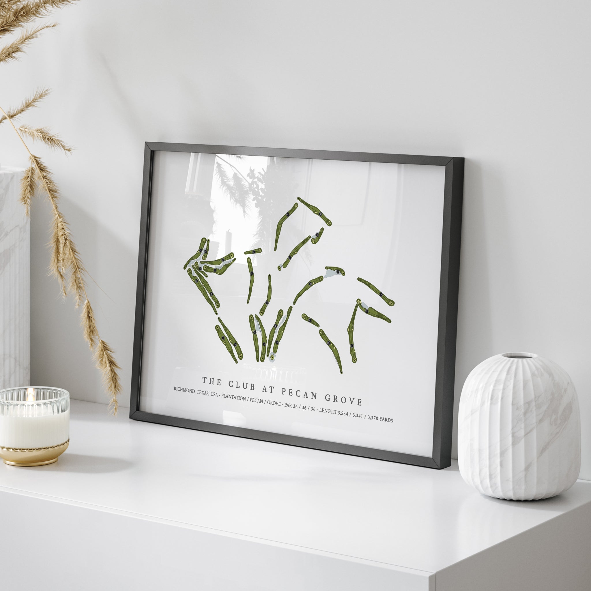 The Club at Pecan Grove | Golf Course Map | On Table