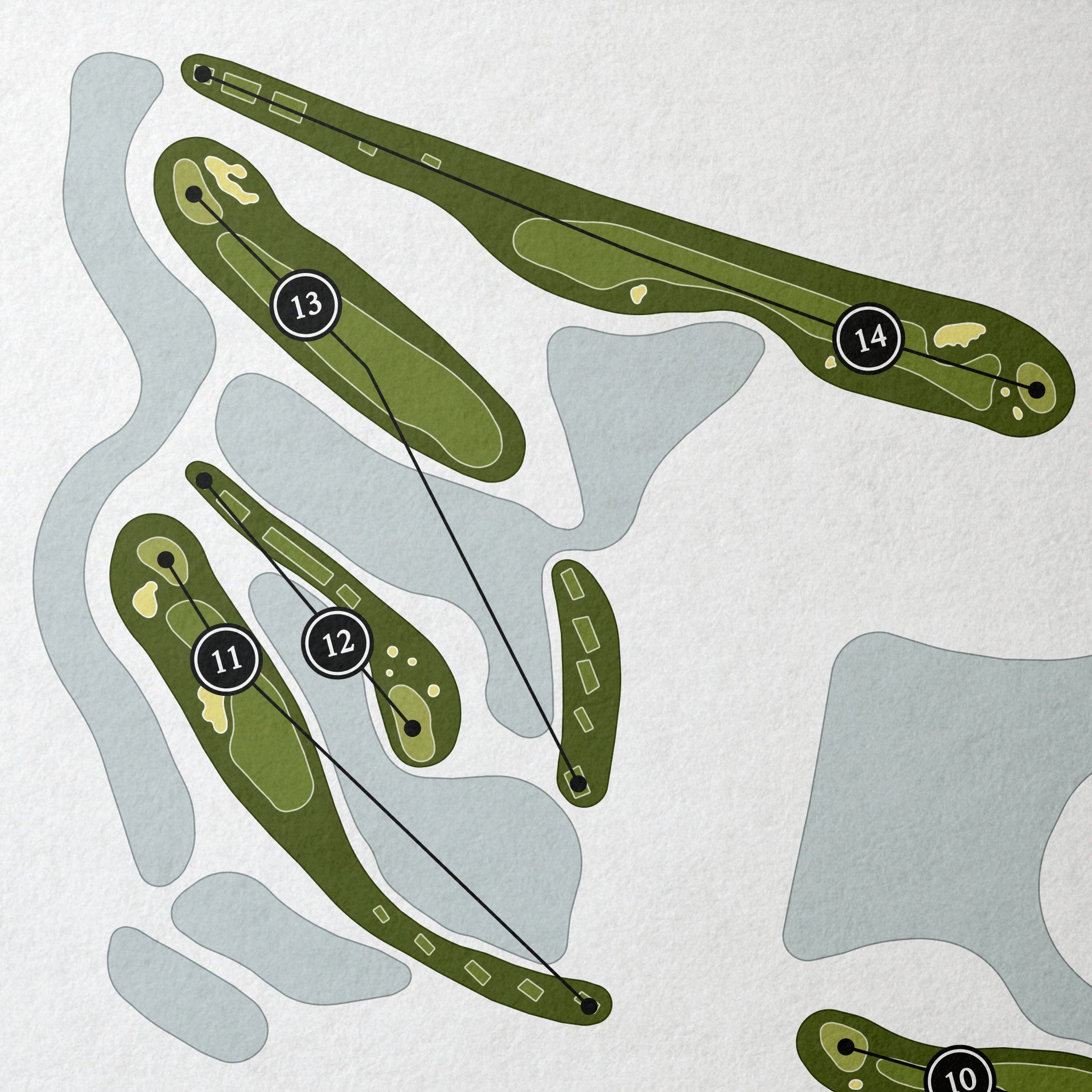 The Club at Renaissance | Golf Course Map | Close Up