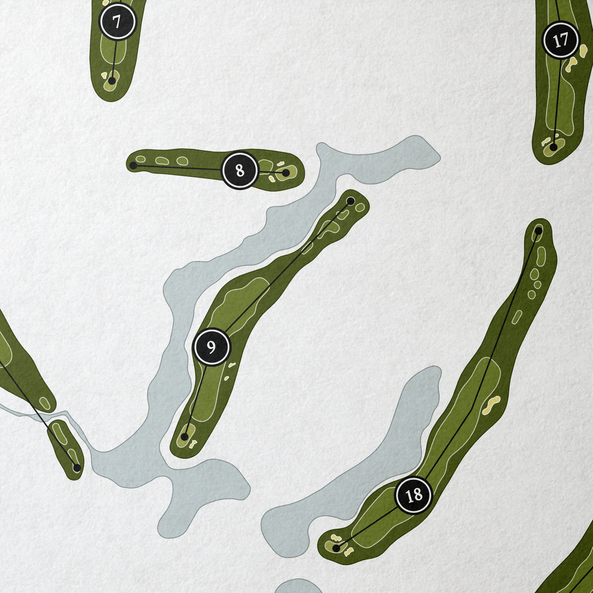 The Clubs at Arrowhead - Legend Course | Golf Course Map | Close Up